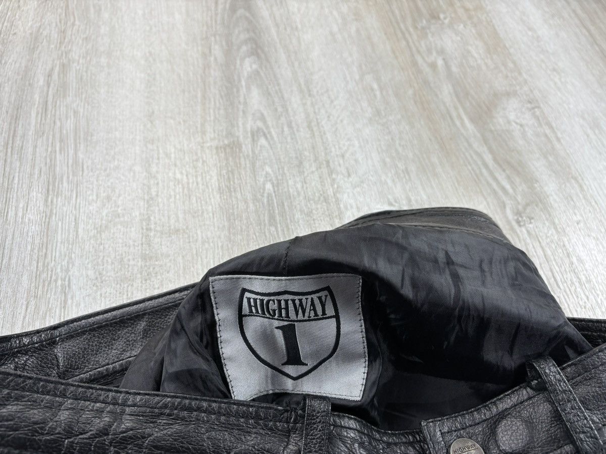 Leather × Vintage Mens biker motorcycle leather pants Highway Size 52 Size US 34 / EU 50 - 12 Thumbnail