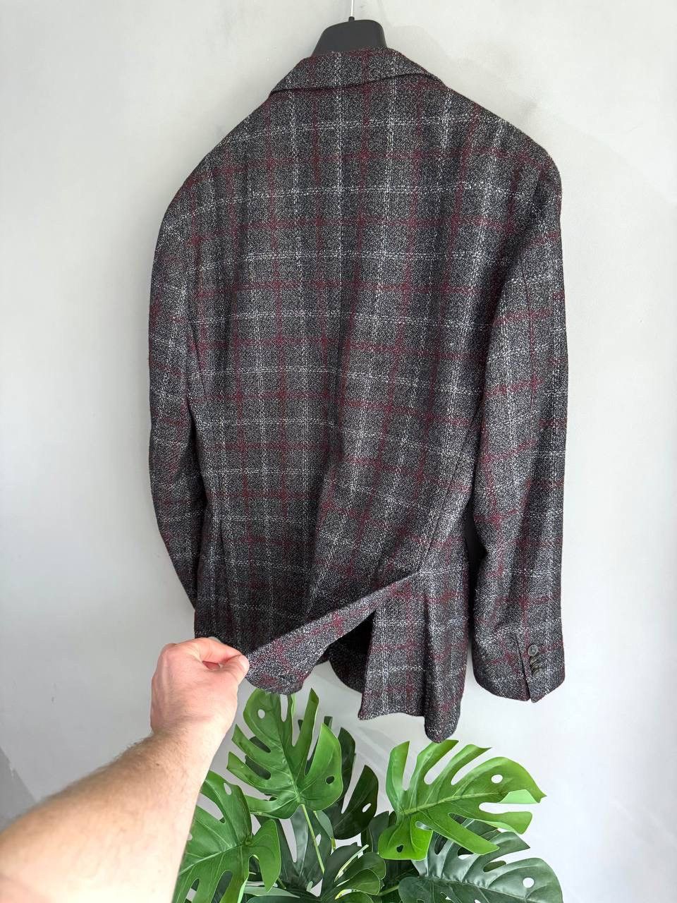 L.B.M. 1911 L.B.M. 1911 Dark Grey Wool/Cotton/Cashmere Men's Blazer 52 R Size 52R - 15 Thumbnail
