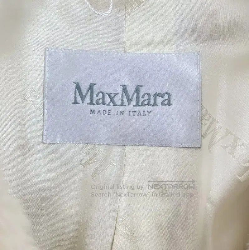 Max Mara MaxMara White Alpaca Wool Women's Coat . Size S / US 4 / IT 40 - 6 Thumbnail