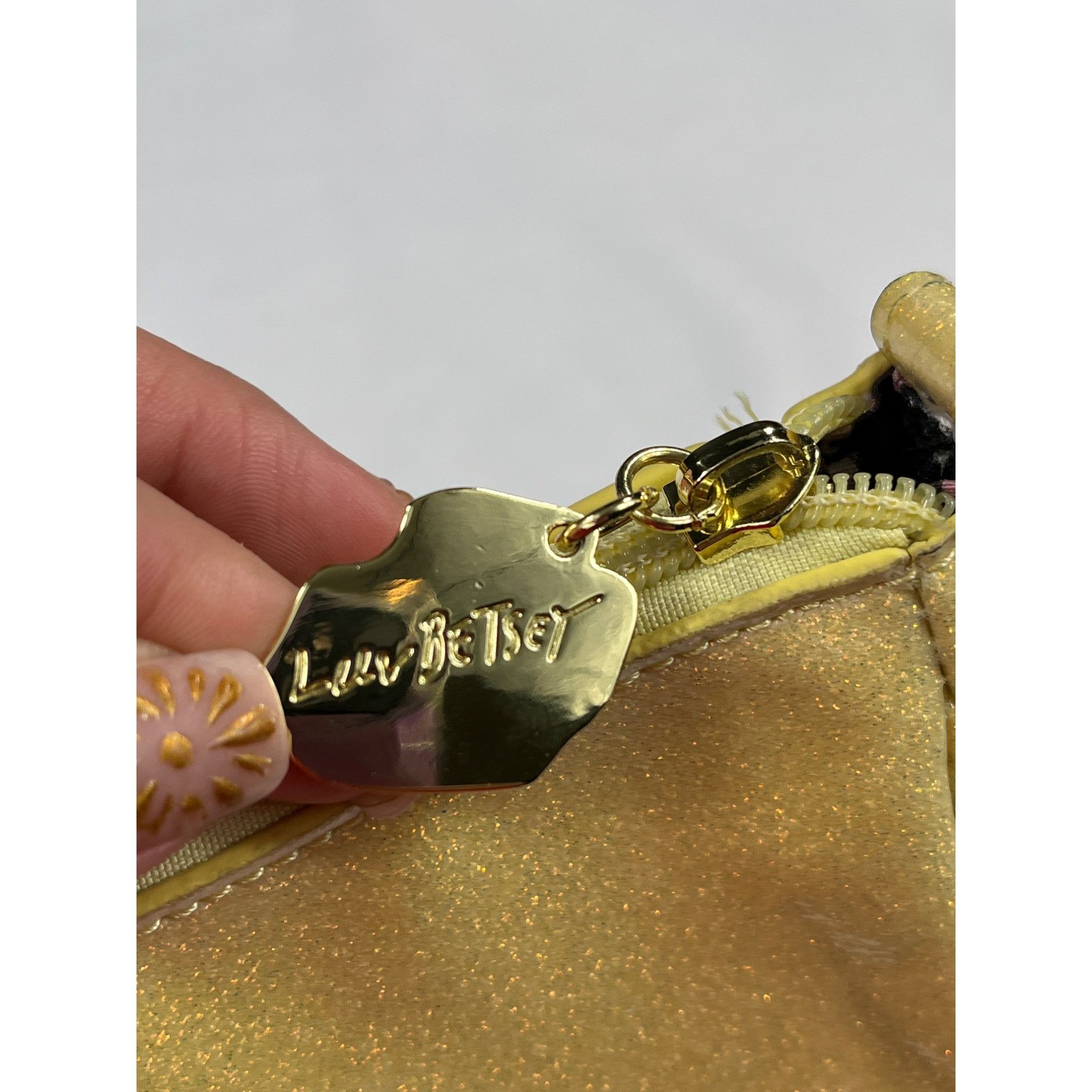 Betsey Johnson Luv Betsey by Betsey Johnson SKU 7885 Yellow Gold Glittery Size ONE SIZE - 6 Thumbnail