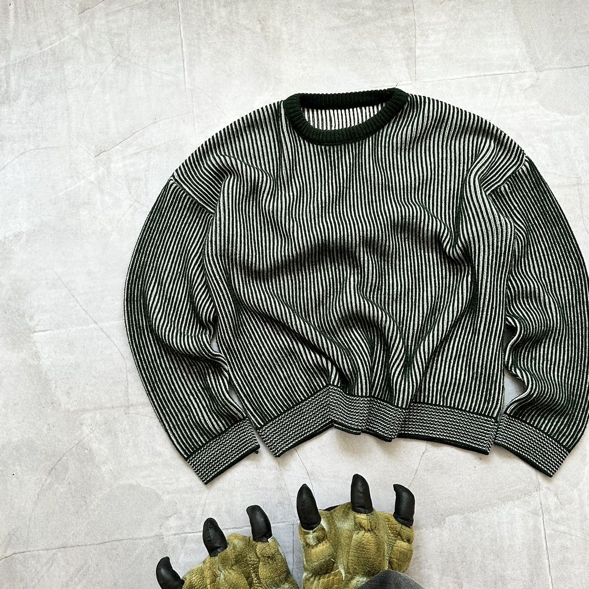 Hysteric Glamour CRAZY Japan Dolce Gabbana Style Rib Knit Sweater Y2K Size US L / EU 52-54 / 3 - 2 Thumbnail