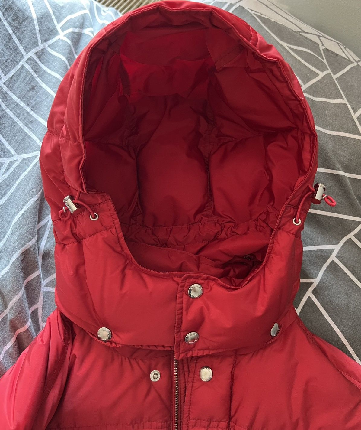 Prada Prada red pocket down puffer Size US L / EU 52-54 / 3 - 9 Thumbnail