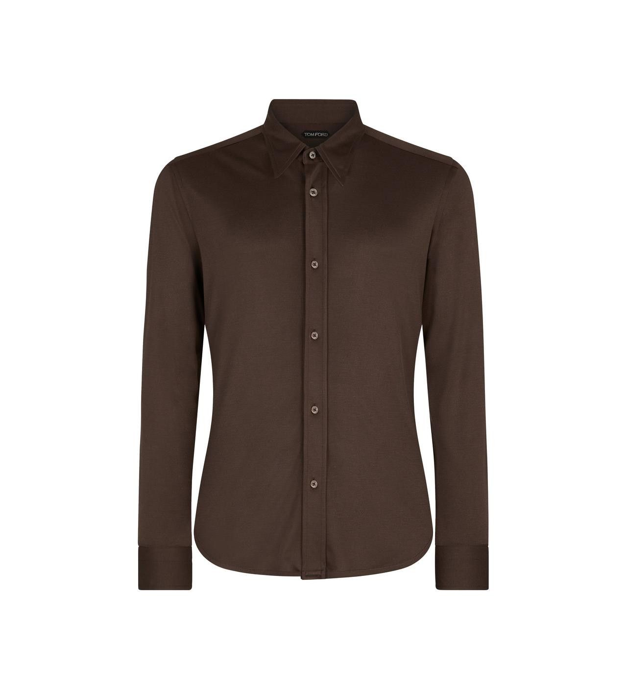 Tom Ford o1w1db10525 JBL004 Shirt in Brown Size US M / EU 48-50 / 2 - 1 Thumbnail