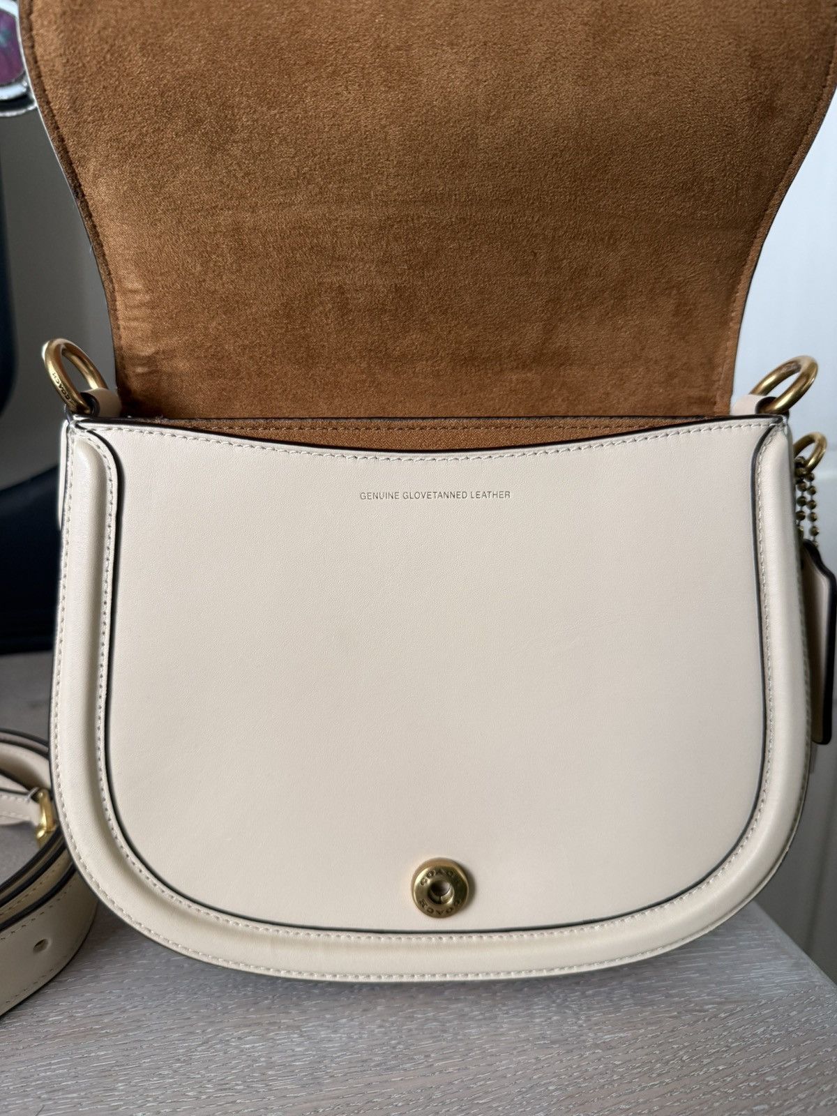 Coach Vintage Coach Beat Saddle Bag (Ivory) Size ONE SIZE - 3 Thumbnail