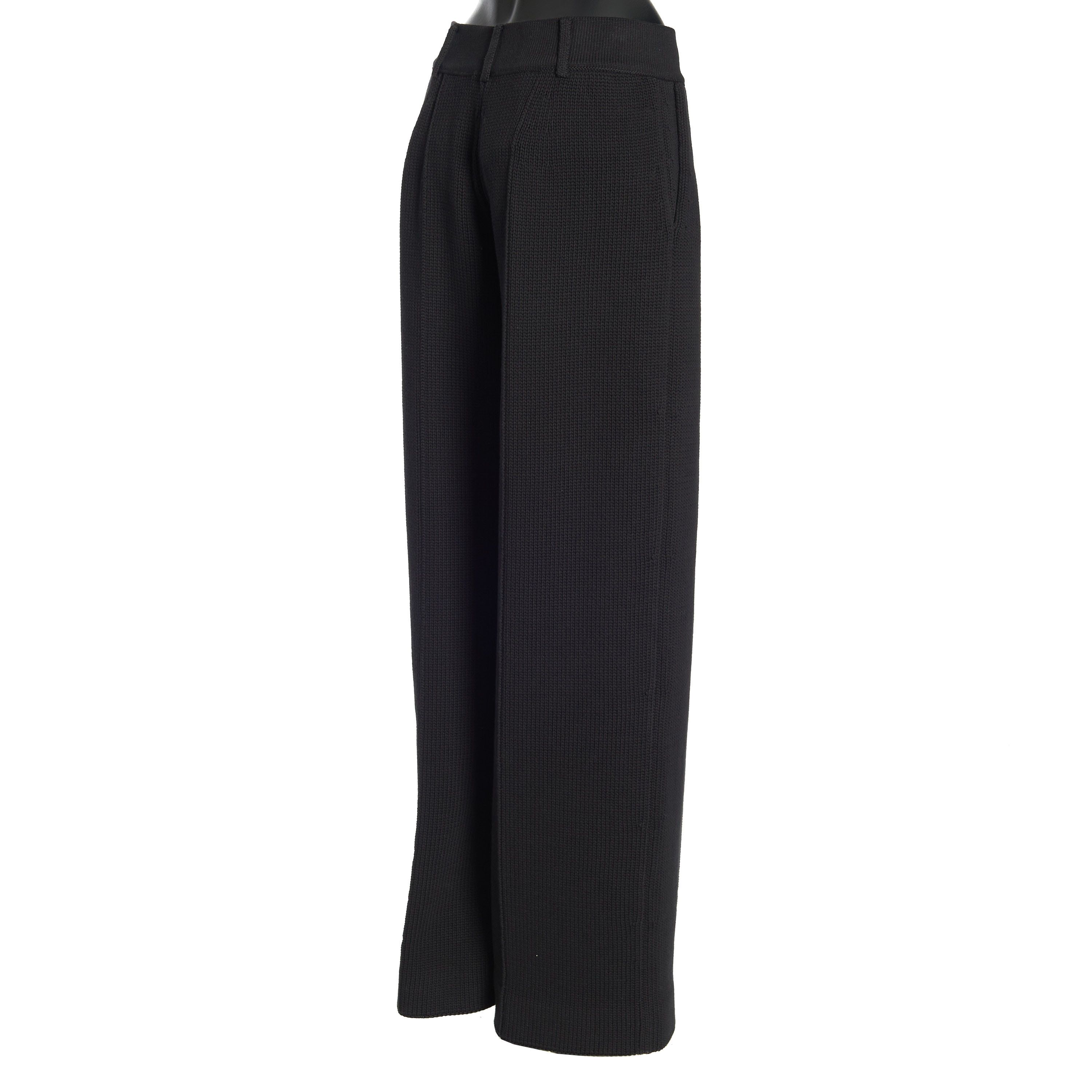 Fendi Knitted Trousers In Black Cotton Blend Size 30" / US 8 / IT 44 - 6 Thumbnail