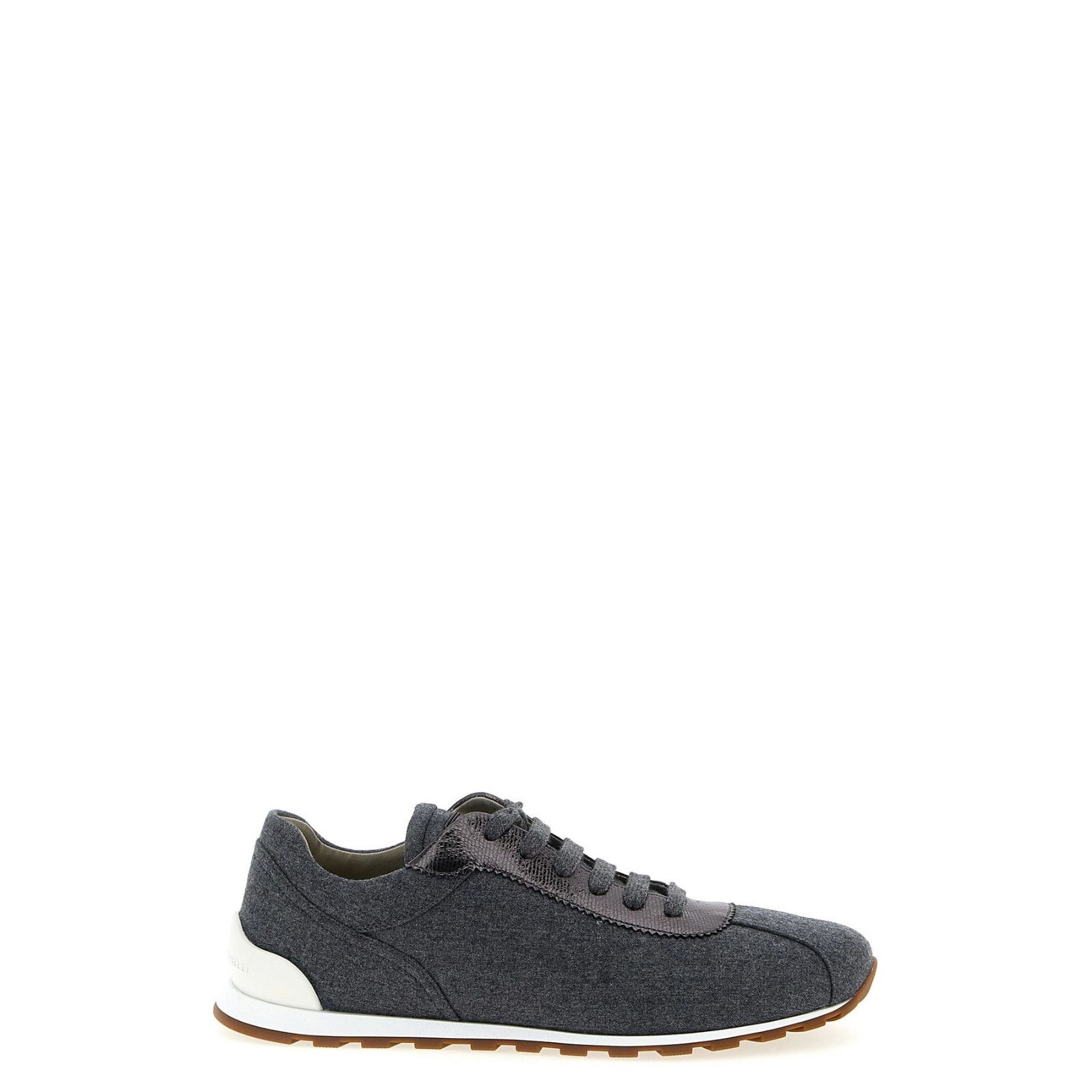 BRUNELLO CUCINELLI $1050 Lead Wool Sneakers New & Authentic