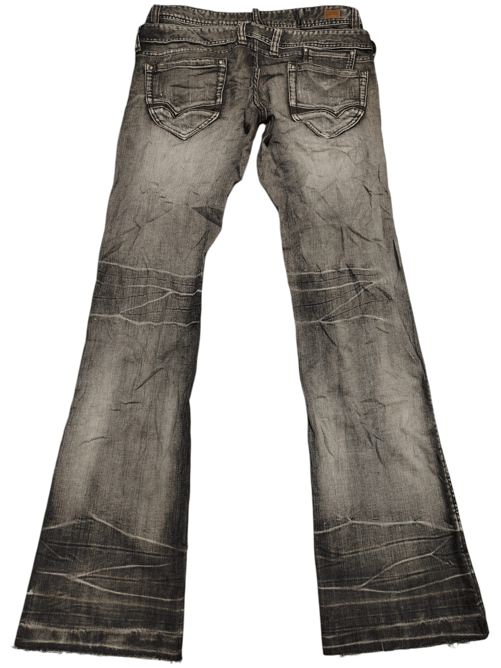 If Six Was Nine Nicole Club Double Waist NCFM Distressed jeans Flared Jeans Size US 33 - 1 Thumbnail