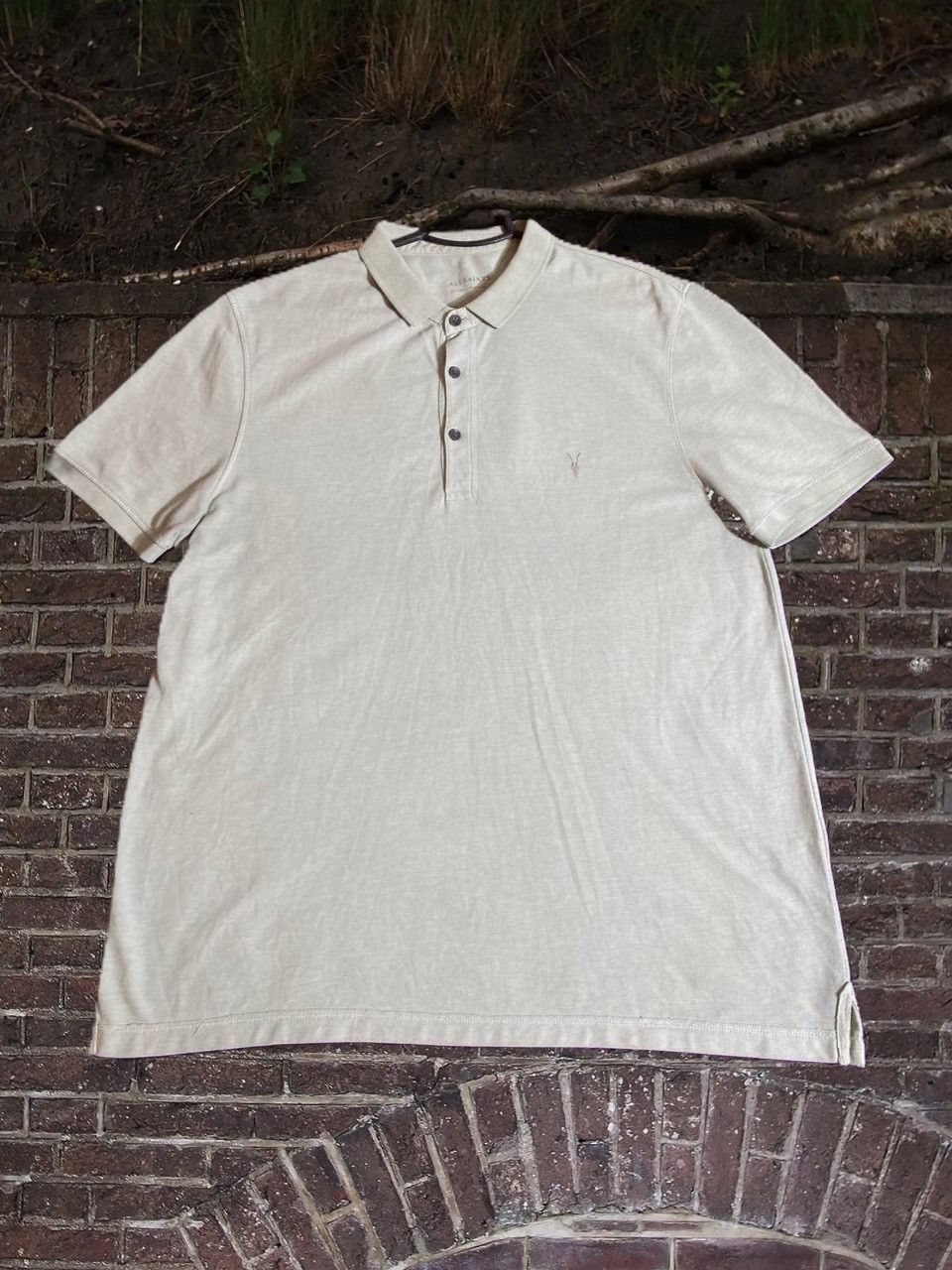 Allsaints × Japanese Brand Vintage Graphic Logo Distressed 90’s tee Size US XXL / EU 58 / 5 - 1 Thumbnail