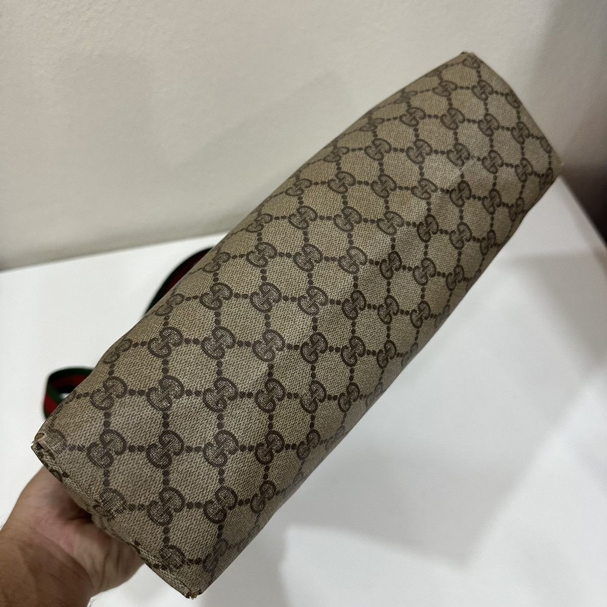 Gucci GUCCI VINTAGE WEB SHEERY LINE TOTE BAG 31 Size ONE SIZE - 7 Thumbnail