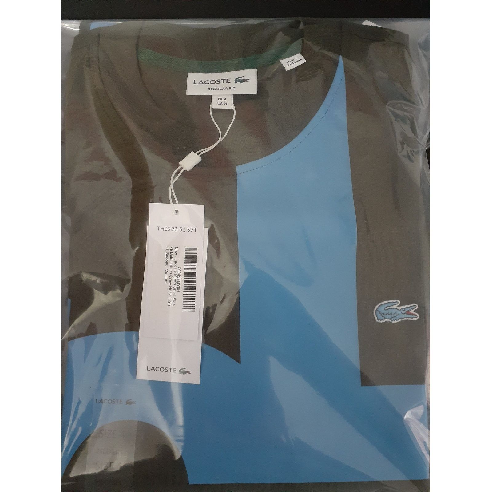 Lacoste Lacoste Men's Regular Fit Lettering Cotton T-Shirt Baobab M Size US M / EU 48-50 / 2 - 2 Thumbnail