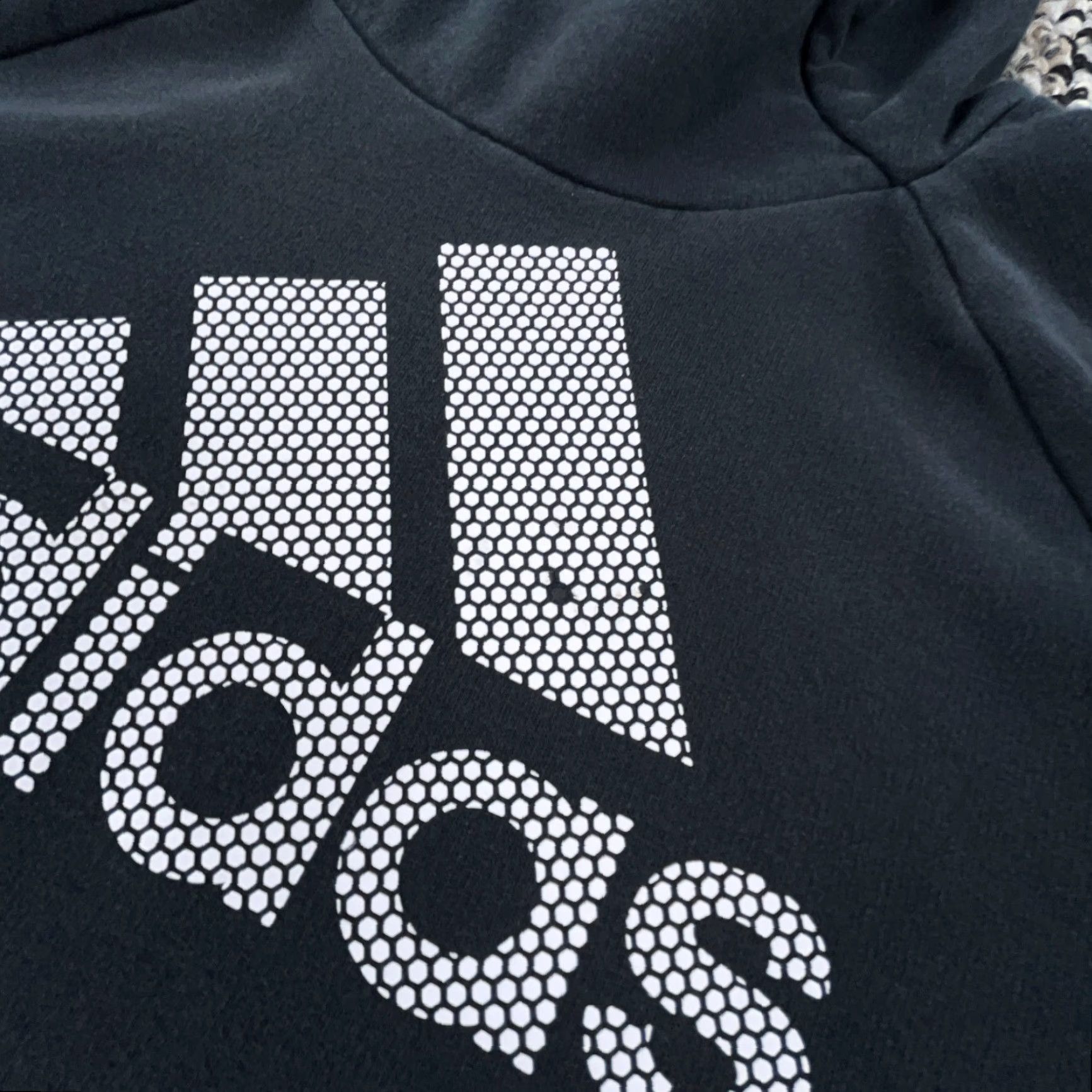 Adidas Adidas Hoodie Women Medium Black White Sweatshirt Faded Spell Out Ladies Size M / US 6-8 / IT 42-44 - 3 Thumbnail