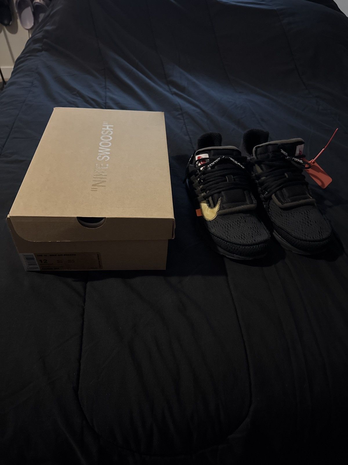 Nike × Off-White Nike Air Presto Off-White Presto Black (2018) Size US 12 / EU 45 - 7 Thumbnail