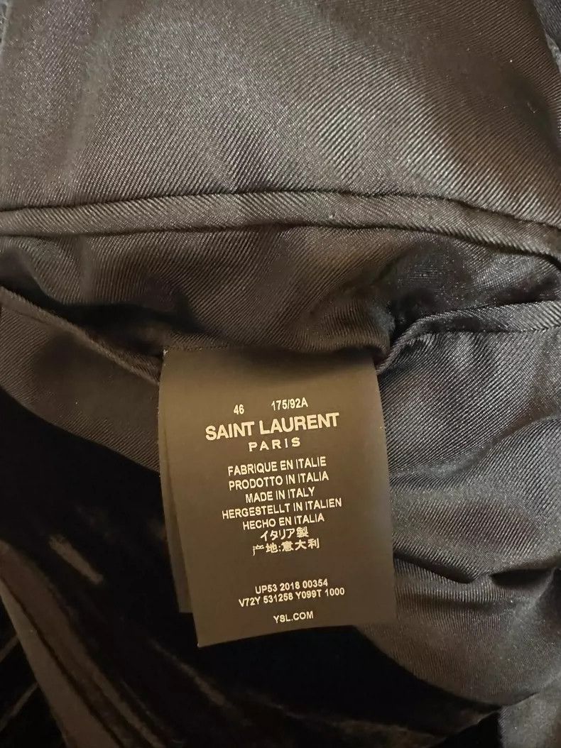 Saint Laurent Paris Saint Laurent Paris Velvet blazer Size 46R - 3 Thumbnail