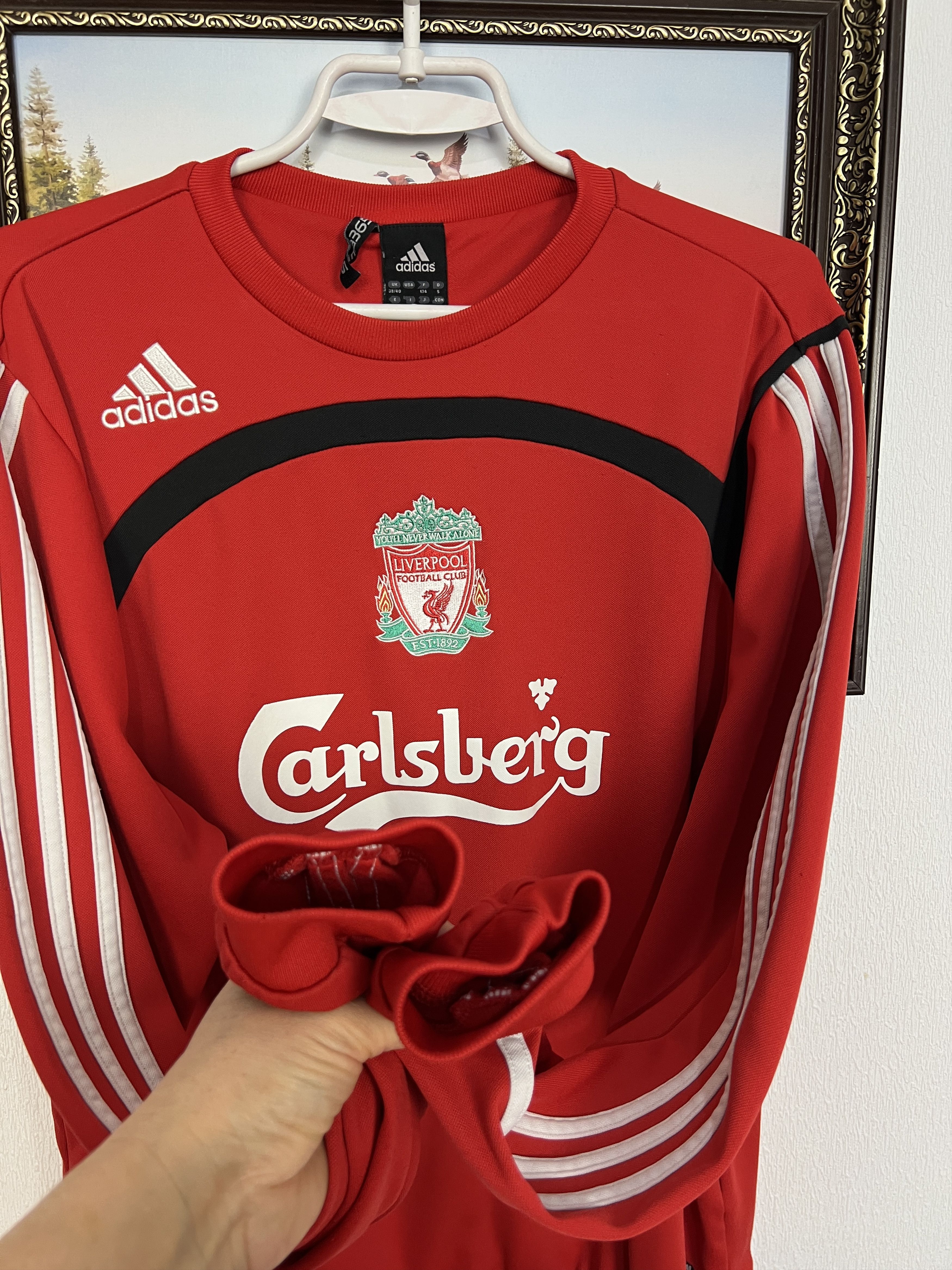 Adidas Liverpool Football Sweatshirt Track Top Crewneck Rare Size US M / EU 48-50 / 2 - 6 Thumbnail
