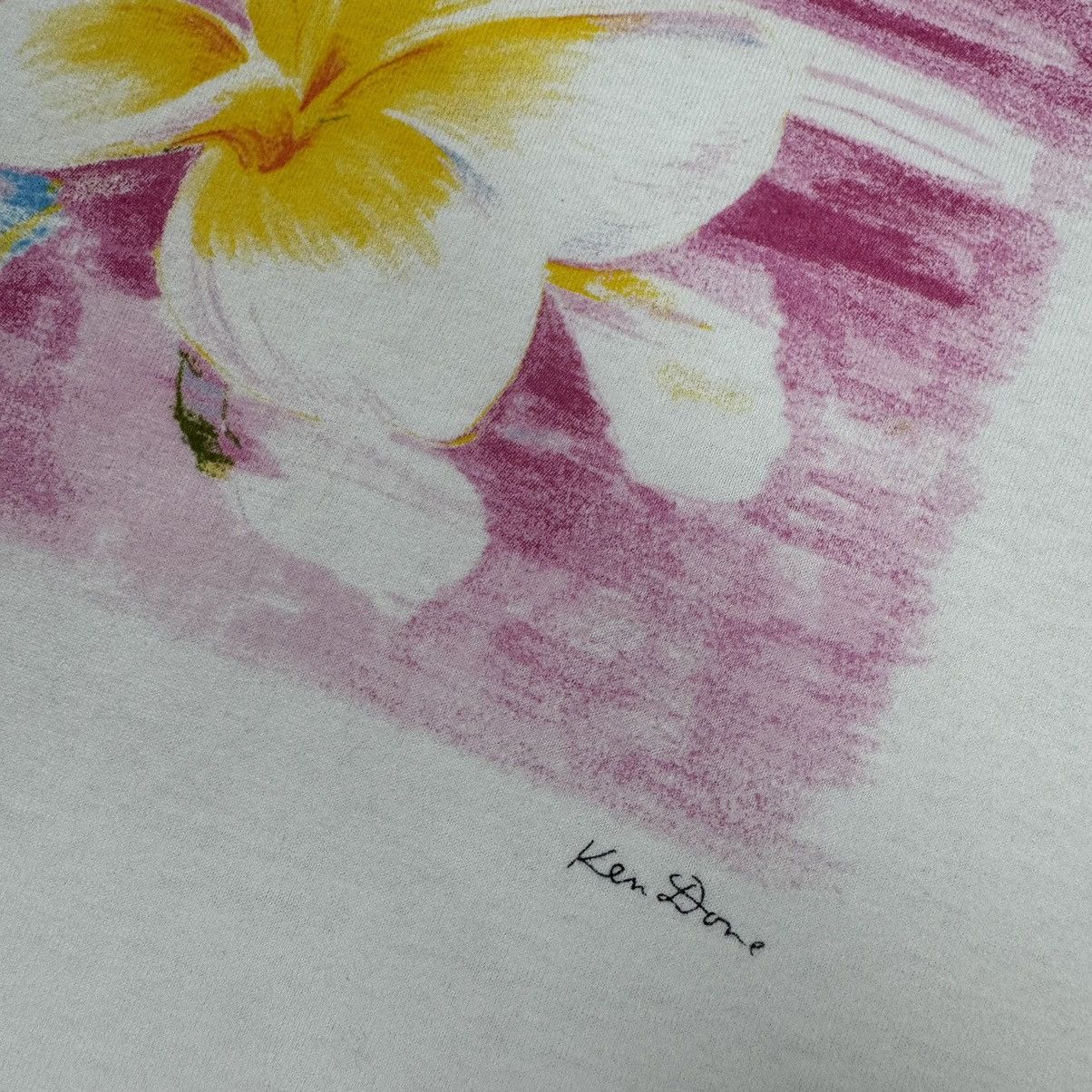 Vintage Vintage Art By Ken Done Flowers T-shirt Size US M / EU 48-50 / 2 - 7 Thumbnail