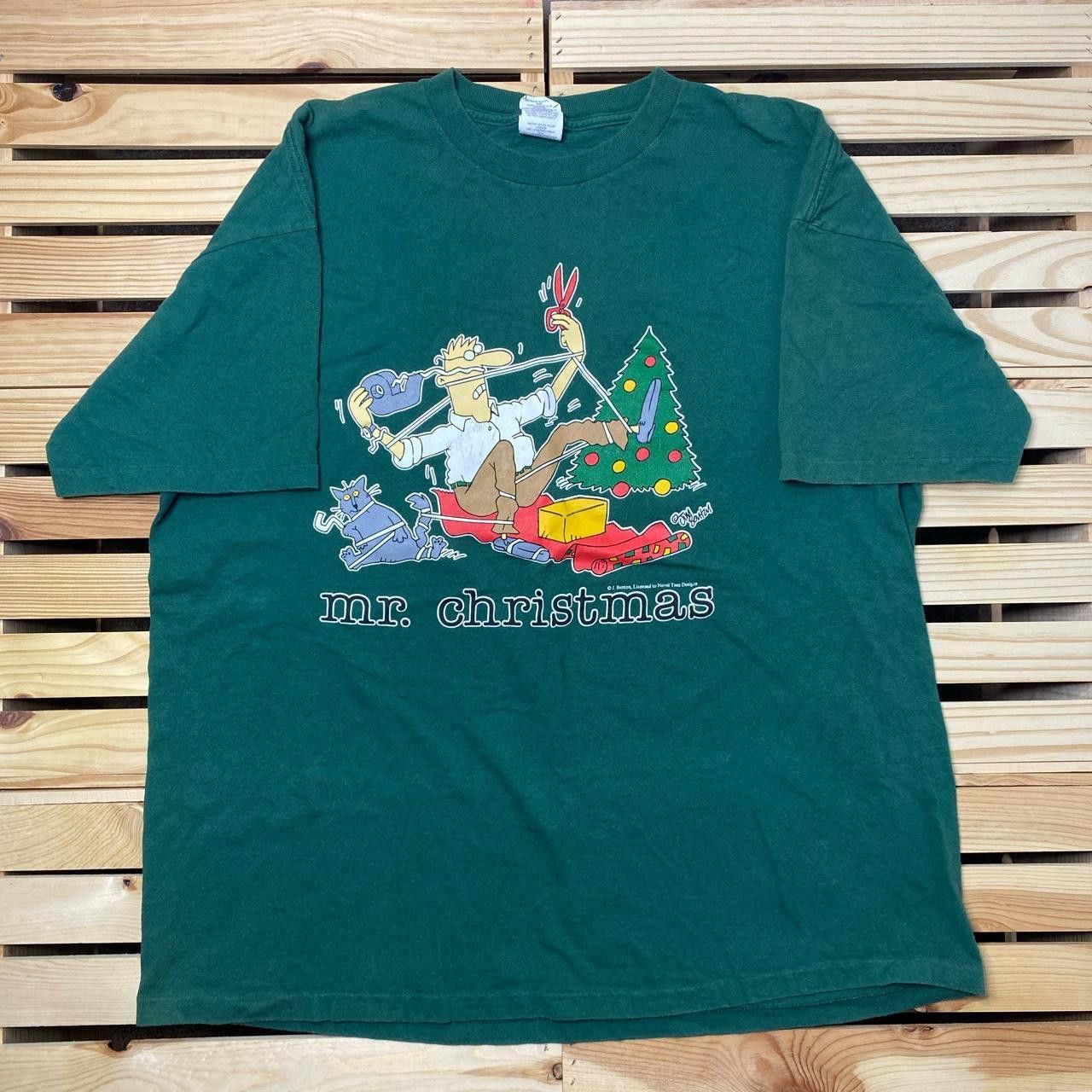 Other Vintage Novel Teez x Mr. Xmas Green Cartoon Tee Size XL Size US XL / EU 56 / 4 - 1 Thumbnail