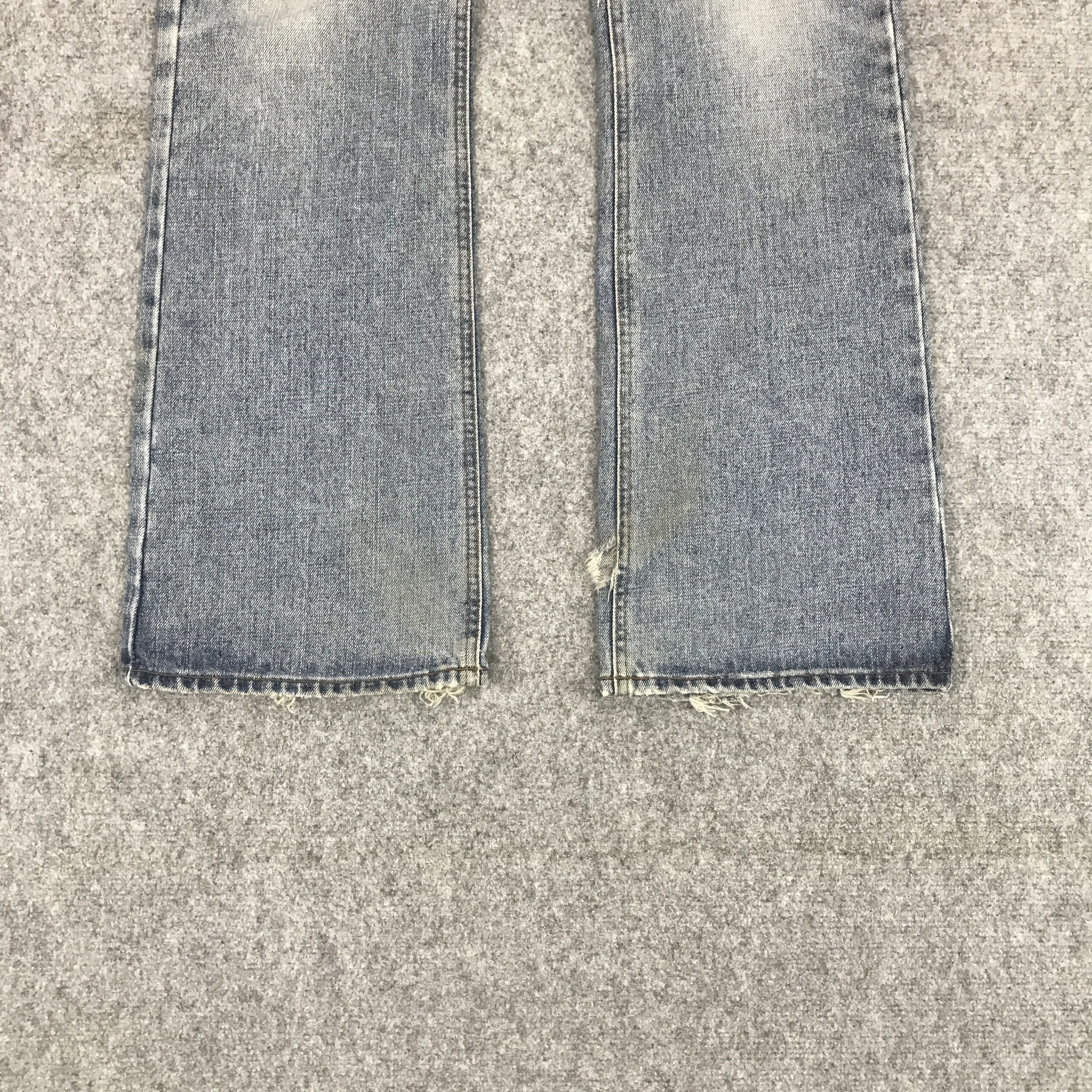 Japanese Brand BOBSON CHESSKING DISTRESSED BOOTCUT JEANS Size US 31 - 4 Thumbnail
