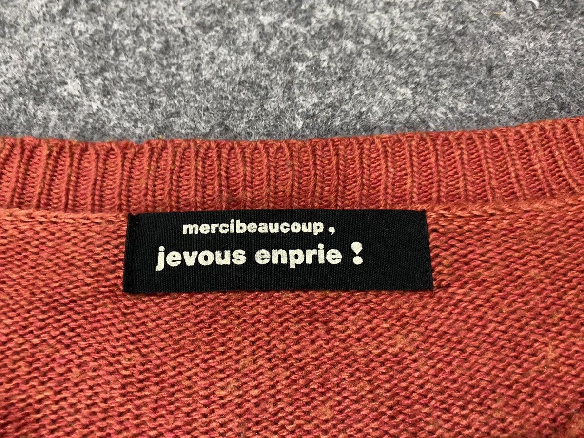Issey Miyake Mercibeaucop Issey Miyake 2Tone Wool Knitwear Size ONE SIZE - 4 Thumbnail