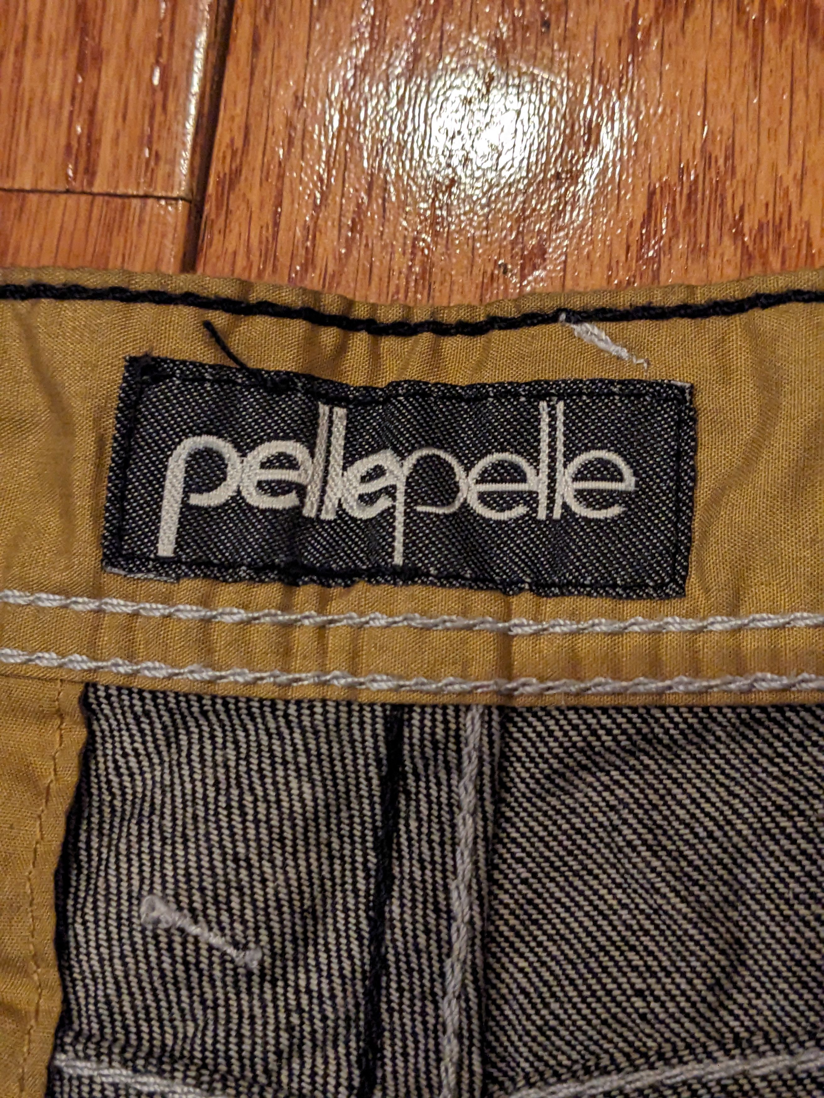 Pelle Pelle × Vintage Vintage Y2K Pelle Pelle 38 x 34 Black Jeans Size US 38 / EU 54 - 5 Thumbnail