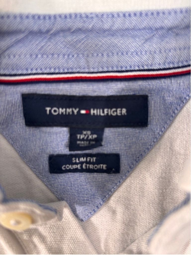 Tommy Hilfiger Women's Tommy Hilfiger Polo Shirt XS White Yellow Blue Size US L / EU 52-54 / 3 - 7 Thumbnail