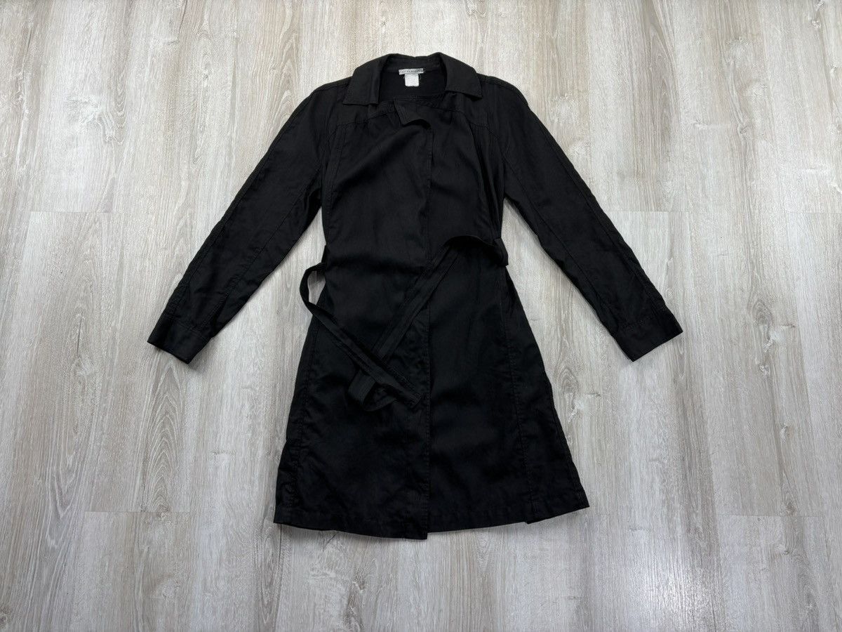 Womens linen coat Sarah Pacini Size S Color Black