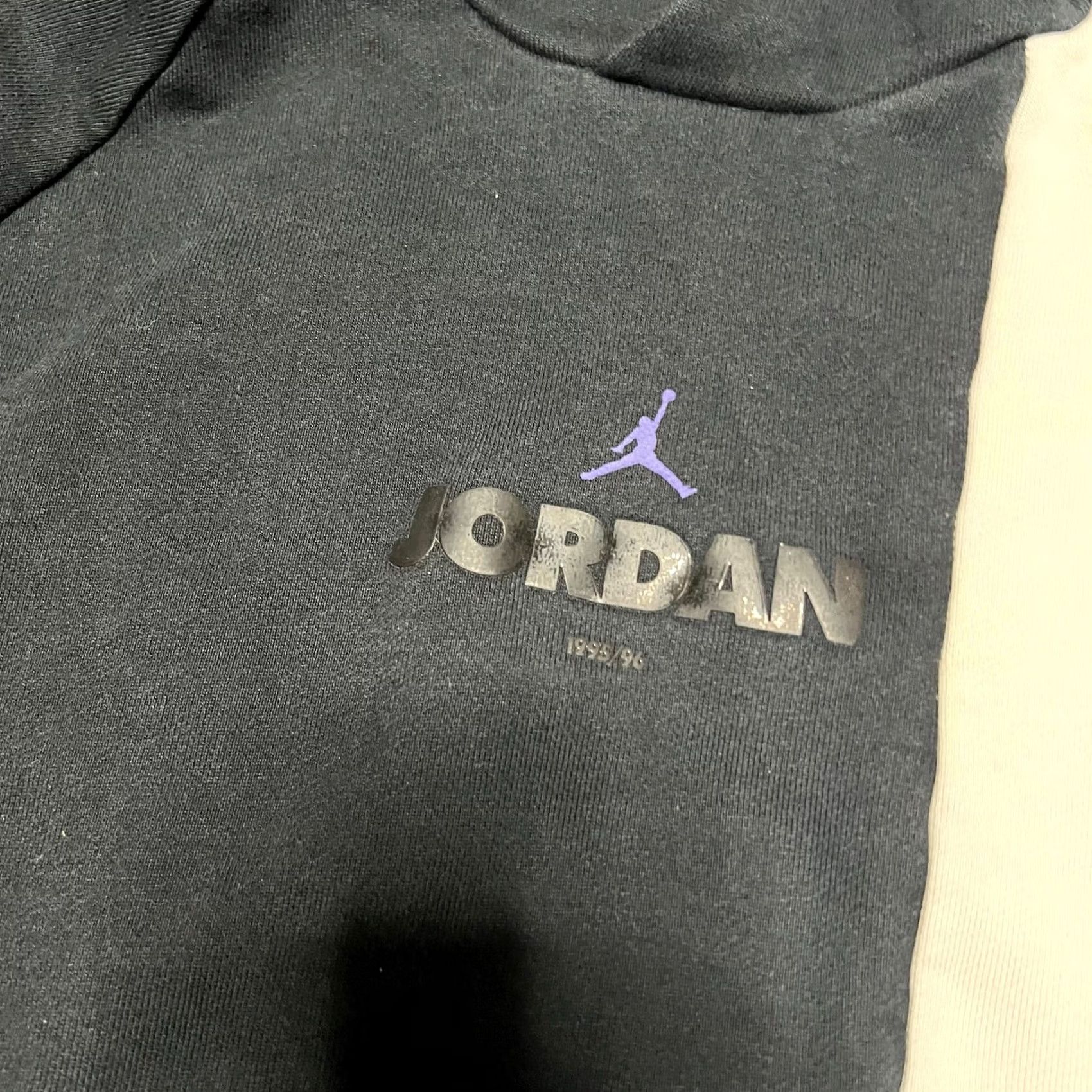 Jordan Brand Nike Air Jordan Hoodie Large L Black White Mens Legacy Sweatshirt AJ11 BQ0187 Size US L / EU 52-54 / 3 - 3 Thumbnail