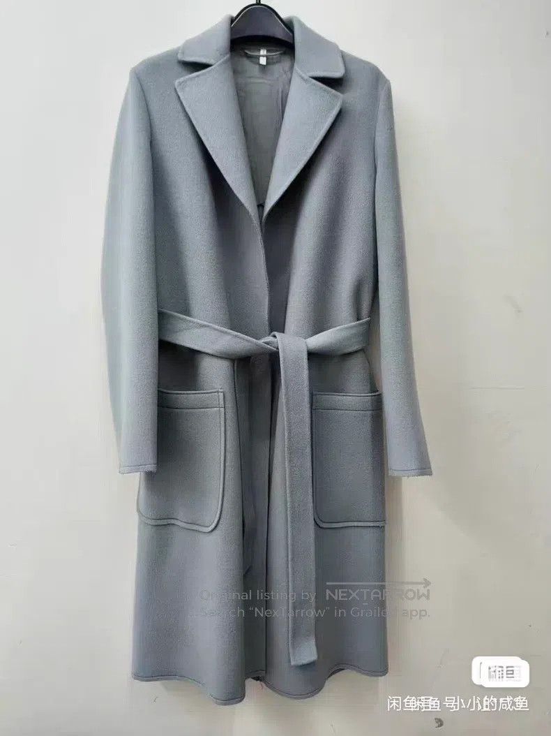 Helmut Lang Helmut Lang Cashmere Coat, Light Blue Size S / US 4 / IT 40 - 1 Thumbnail