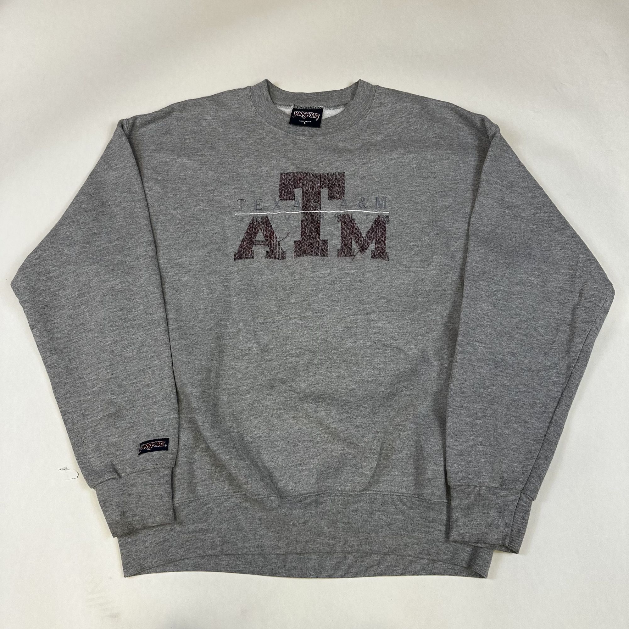 Jansport Vintage JanSport Texas A&M Gray Crewneck Sweatshirt L USA Ma Size US L / EU 52-54 / 3 - 2 Thumbnail