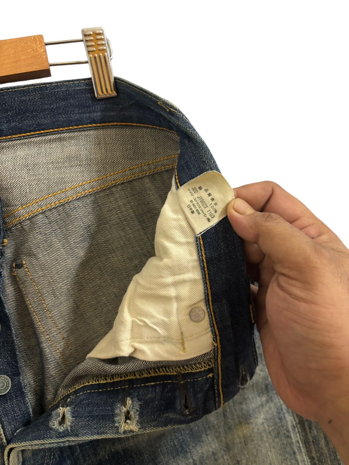 Levi's × Levi's Vintage Clothing LEVI’S BIG E J22 DISTRESSED DENIM Size US 32 / EU 48 - 10 Thumbnail