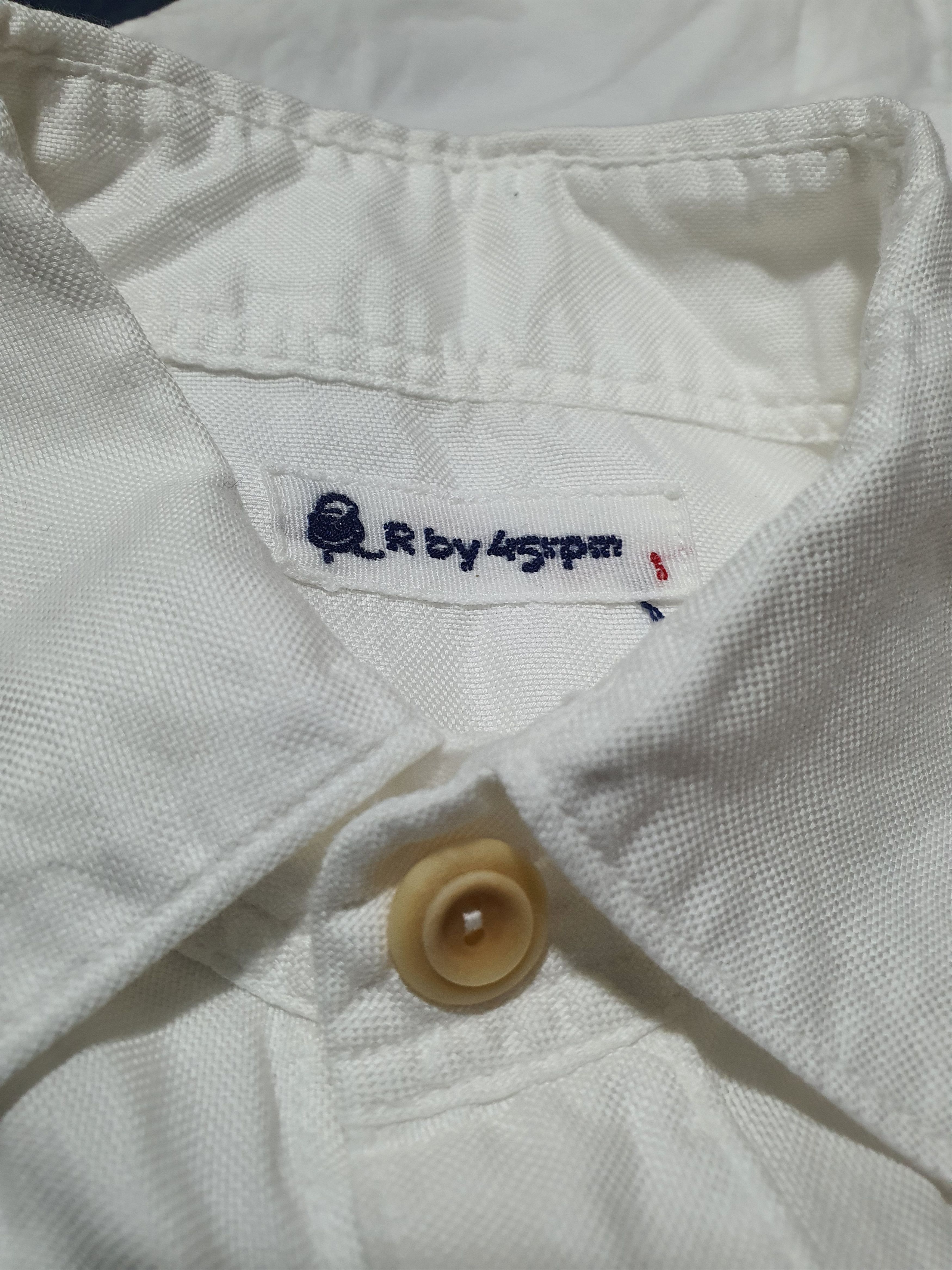 45rpm × Japanese Brand 45RPM 18/26 WHITE BUTTON DOWN LONG SLEEVE SHIRT Size US S / EU 44-46 / 1 - 4 Thumbnail