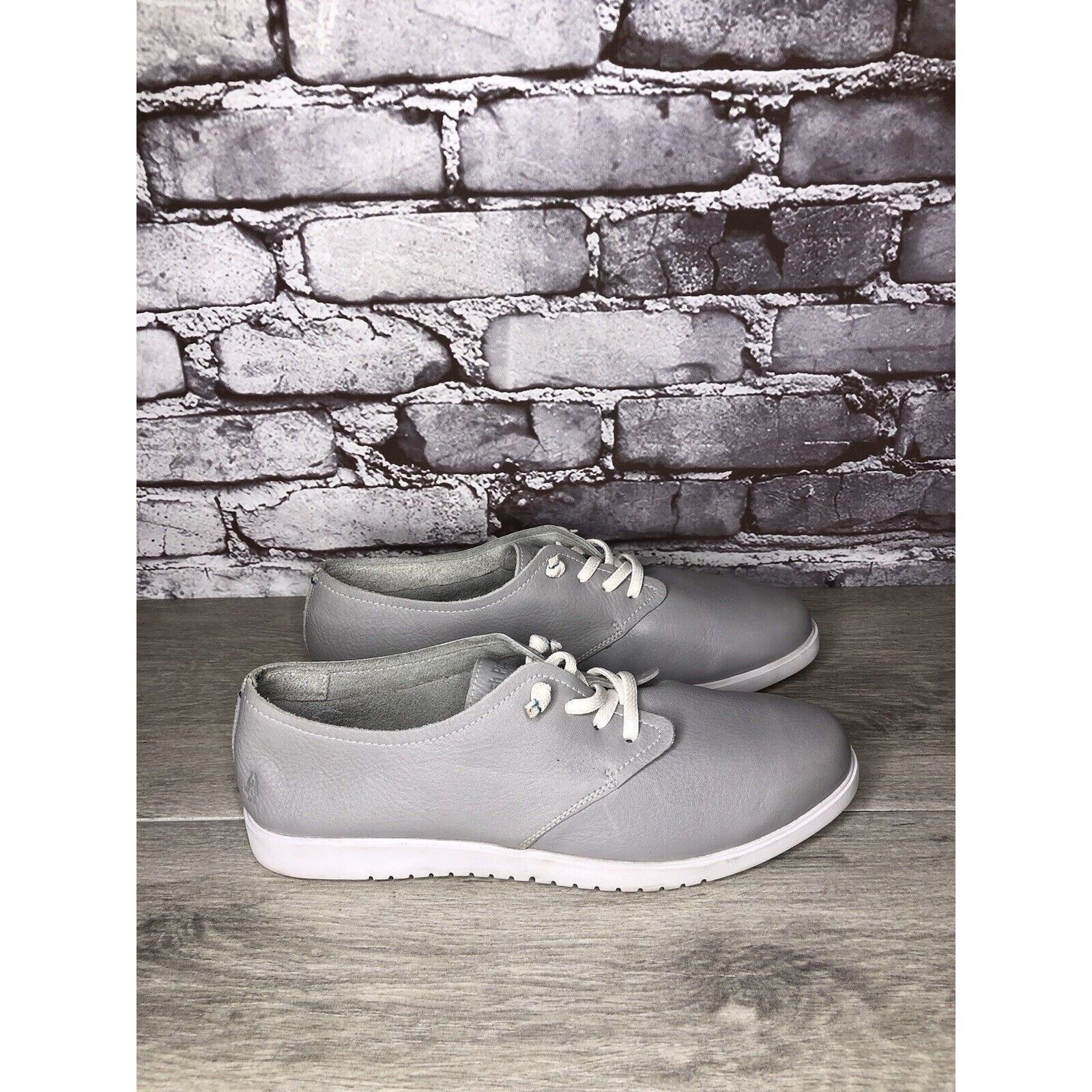 Hush Puppies Hush Puppies Bounce Plus Gray Leather Lightweight Sneakers W Size US 12 / IT 42 - 15 Thumbnail