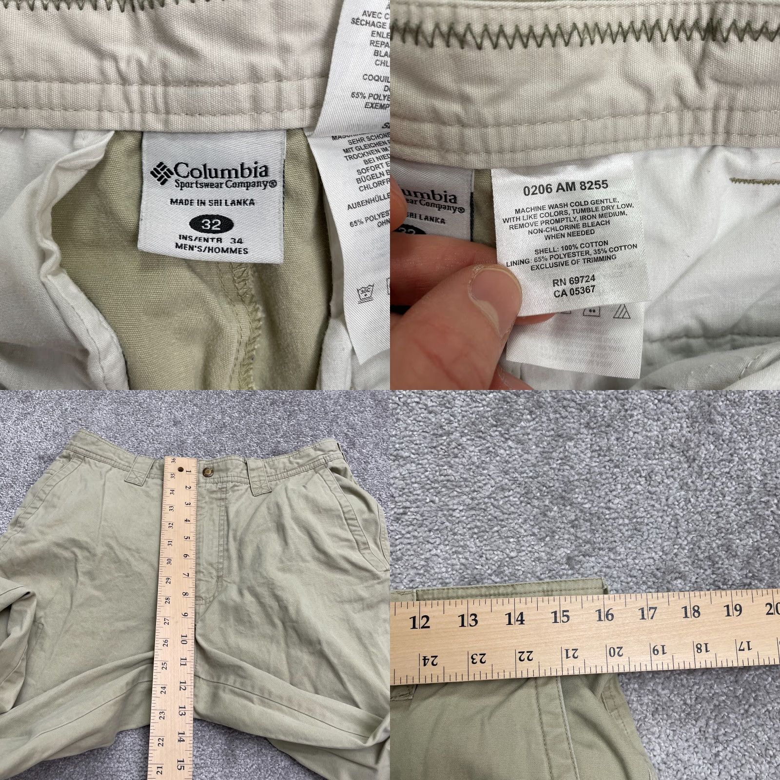 Vintage Columbia Silver Ridge Pants Mens 32x34 Brown Cotton Carpenter Straight Utility Outdoor Travel Workwear Casual Size US 32 / EU 48 - 8 Thumbnail