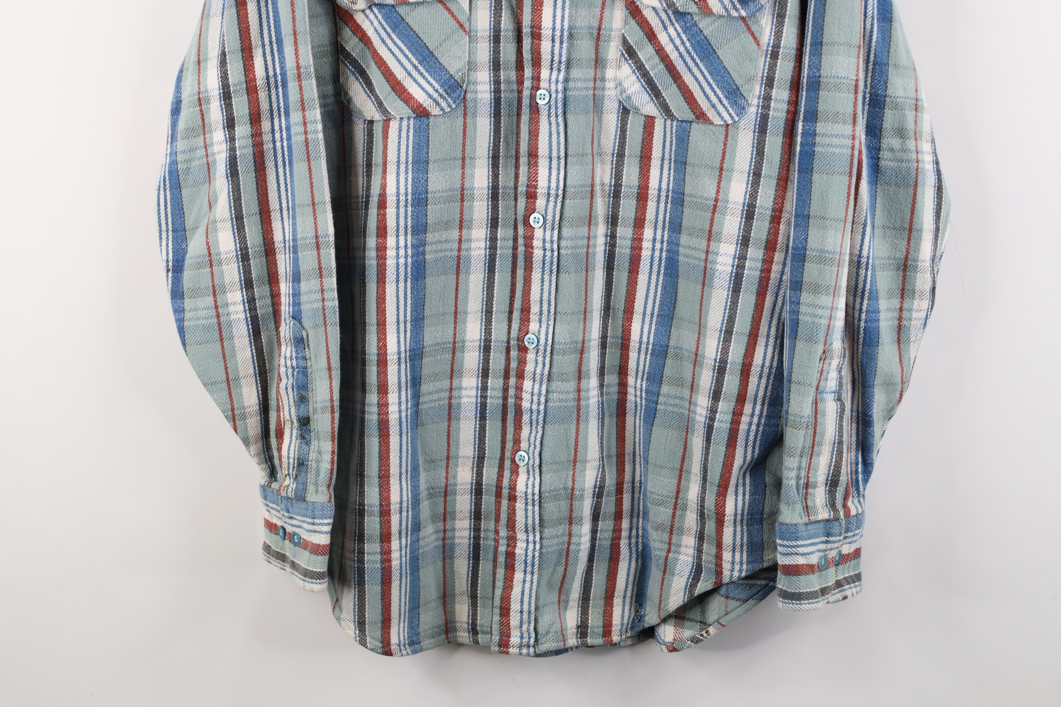 Vintage Vintage 90s Streetwear Heavyweight Flannel Button Shirt Size US M / EU 48-50 / 2 - 3 Thumbnail