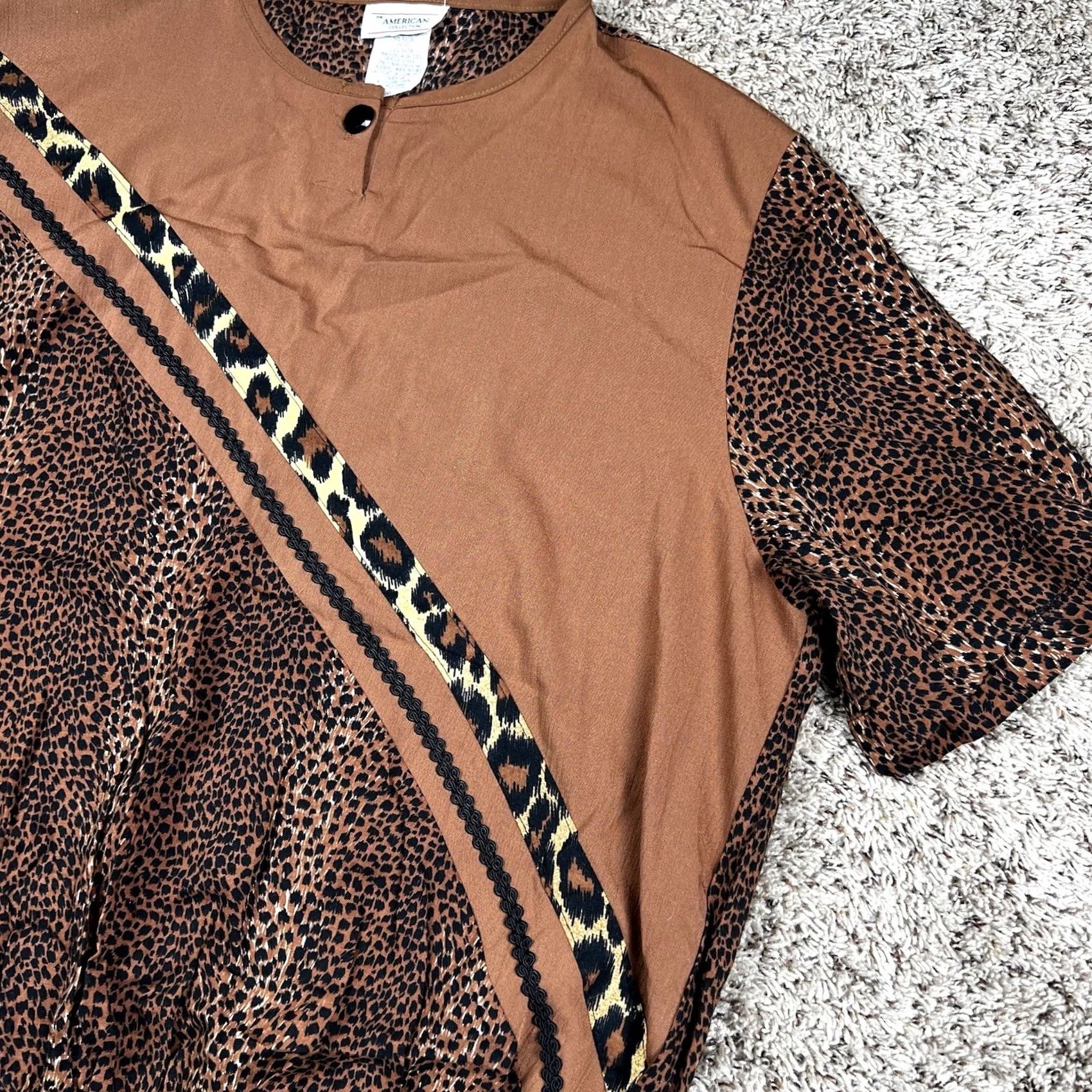 Vintage VINTAGE The American Collection Geometric Pattern Light Weight Pullover Women's Large Brown 90s 80s 90s Party Size L / US 10 / IT 46 - 4 Thumbnail