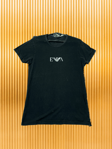 Emporio Armani × Vintage Emporio Armani Shirt Graphic Logo Designer Short Sleeve Size S / US 4 / IT 40 - 1 Thumbnail