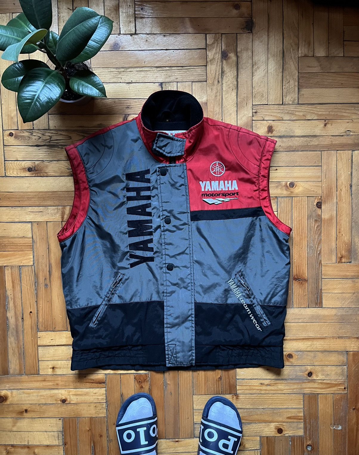 Vintage × Yamaha Vintage Yamaha Motorsport Racing Team Wear Vest Size US M / EU 48-50 / 2 - 1 Thumbnail
