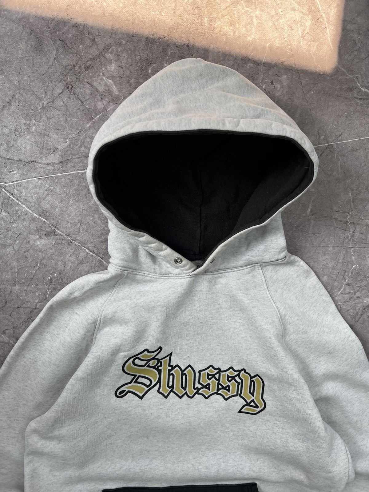Stussy × Vintage Vintage 90s big logo stussy boxy hoodie y2k hype Size US M / EU 48-50 / 2 - 6 Thumbnail