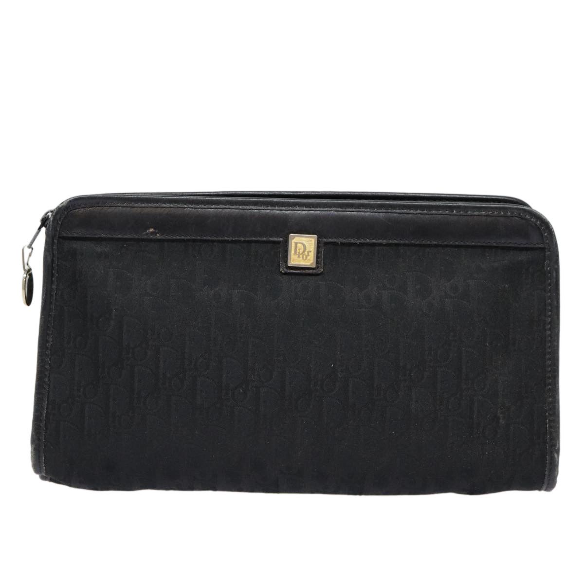 Dior Trotter Black Canvas Clutch Bag (Pre-Owned) Size ONE SIZE - 1 Thumbnail