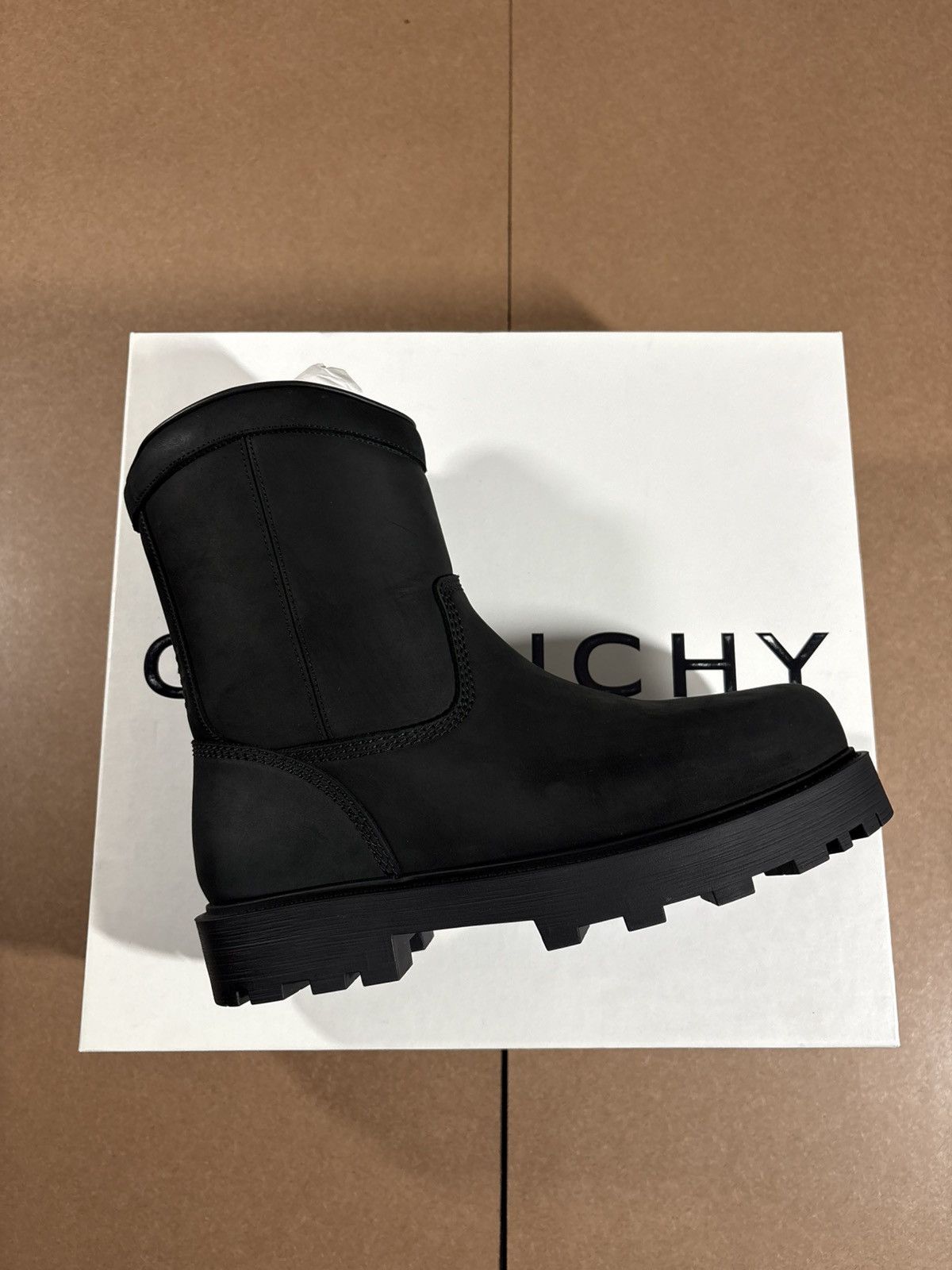 Givenchy Givenchy Zip High Boots Black Leather Size 42 New Size US 9 / EU 42 - 1 Thumbnail