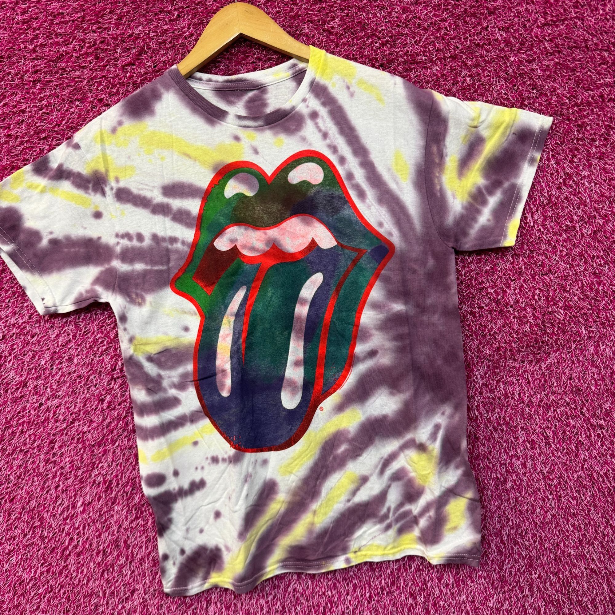 The Rolling Stones The Rolling Stones Psychedelic Hot Lips Rock Band Tie Dye M Size US M / EU 48-50 / 2 - 3 Thumbnail