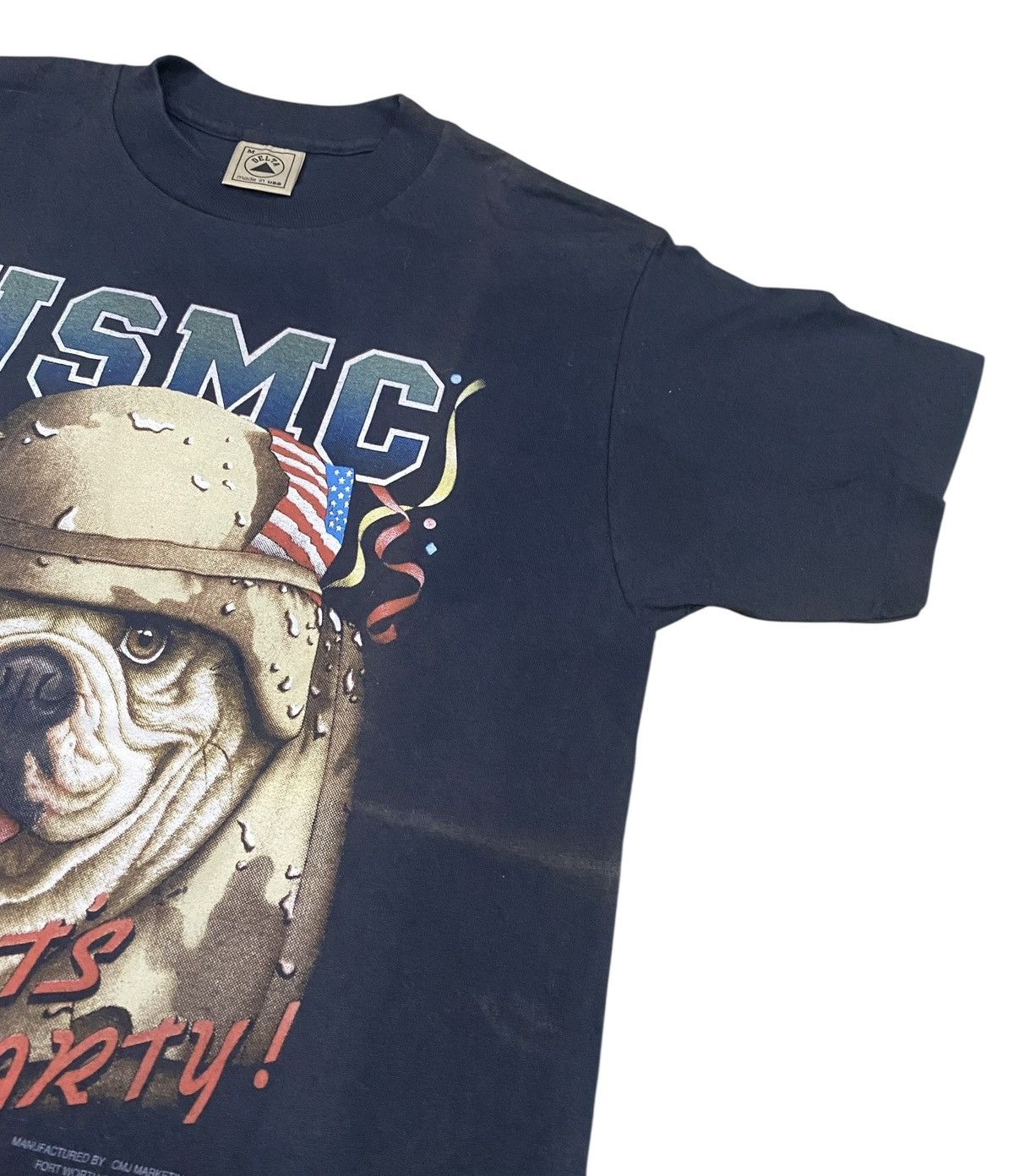 Vintage Vintage Delta Shirt USMC 1992 Size US M / EU 48-50 / 2 - 2 Thumbnail