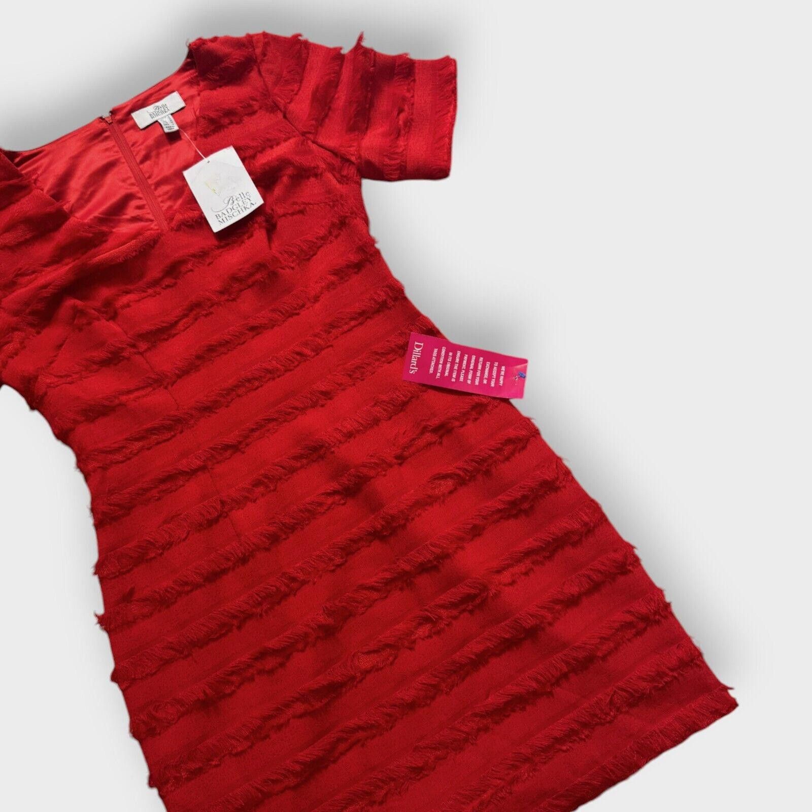 Badgley Mischka Badgley Mischka Dress Grace Red Fringe Size 6 Cocktail Party Size M / US 6-8 / IT 42-44 - 9 Thumbnail