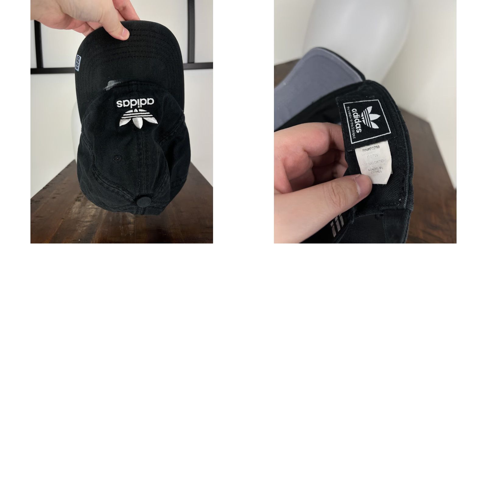 Adidas Adidas Hat Cap Strap Back Womens One Size Black Embroidered 3 Stripes Cotton Size ONE SIZE - 9 Thumbnail