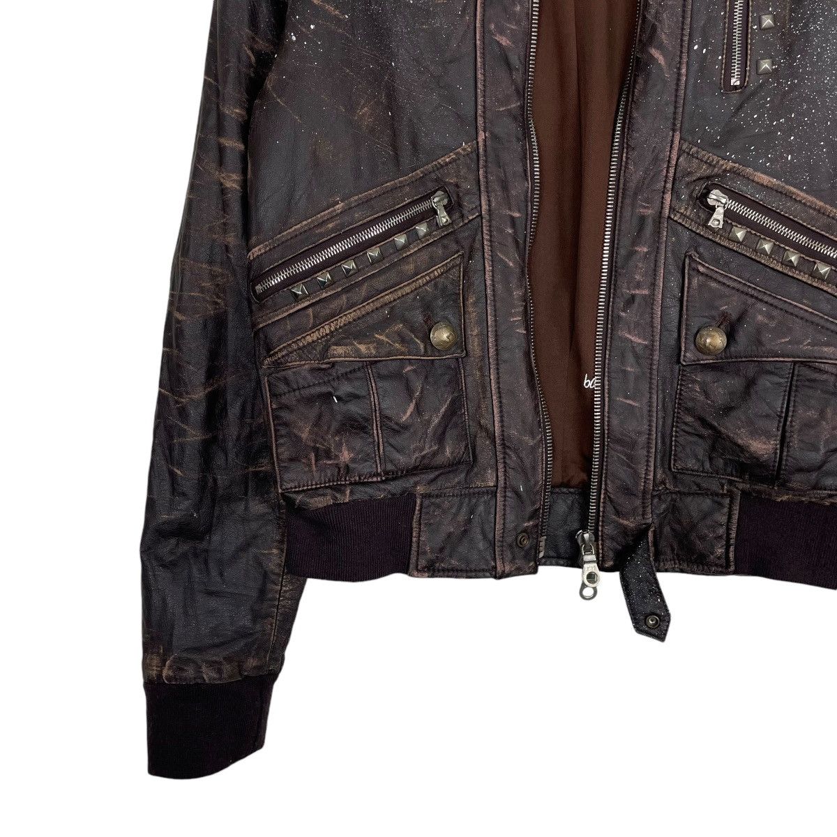 Japanese Brand × KMRii 💥ADVANTAGE CYCLE SKULL & STUD BIKER JACKET Size US S / EU 44-46 / 1 - 3 Thumbnail