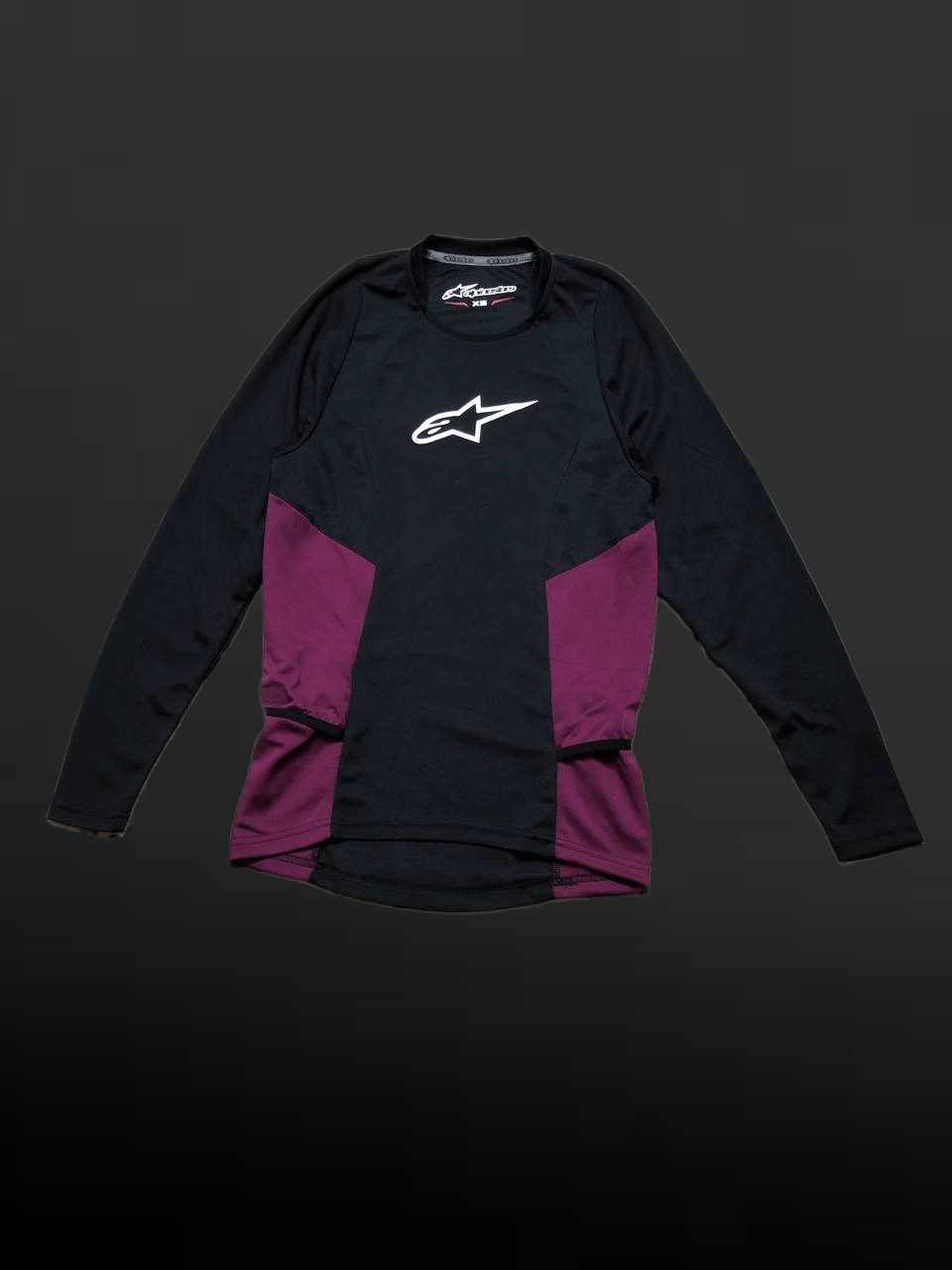 Alpinestars Motosport Black and Pink Long Sleeve Logo Alpinestars Size XS / US 0-2 / IT 36-38 - 1 Thumbnail