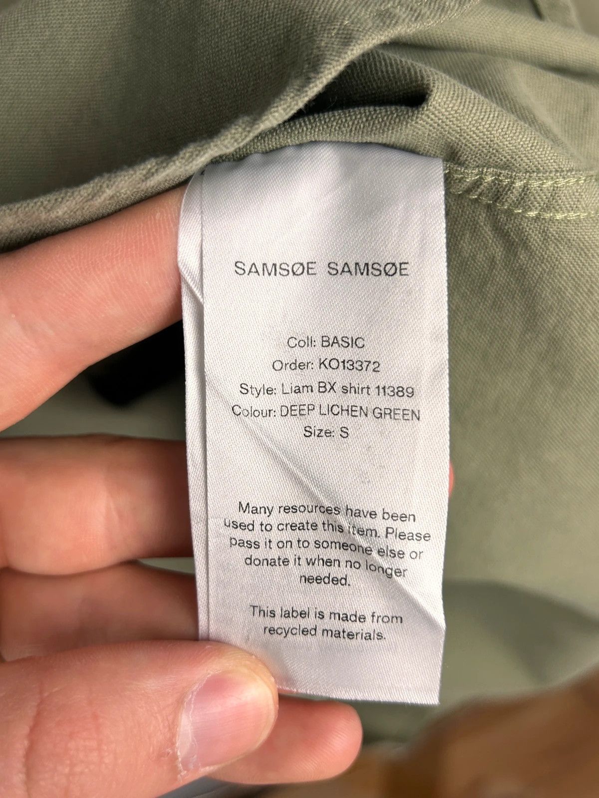 Samsoe Samsoe Samsoe Samsoe Liam BX shirt khaki basic Size US S / EU 44-46 / 1 - 8 Thumbnail