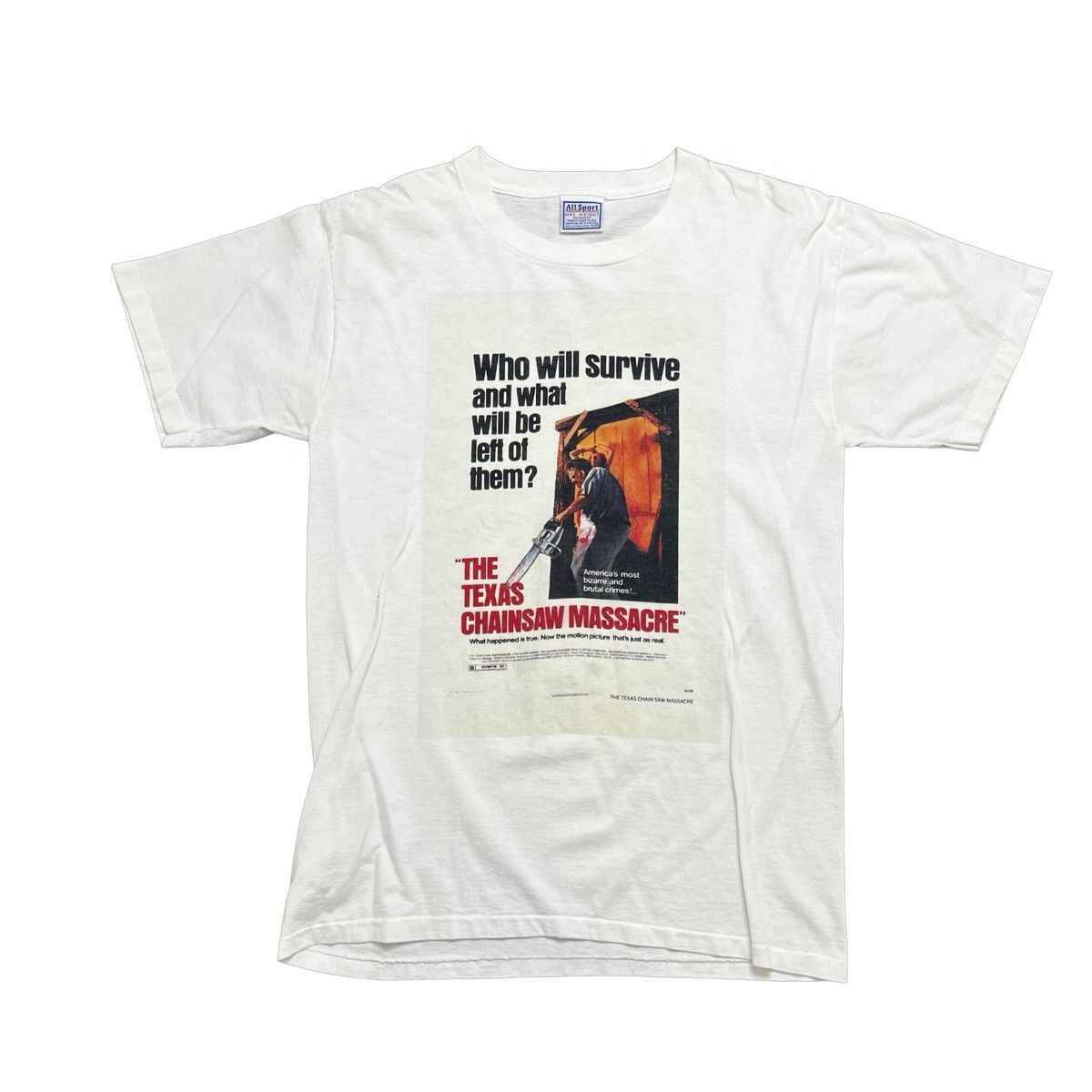 Vintage vintage texas chainsaw massacre movie promo tshirt Size US M / EU 48-50 / 2 - 1 Thumbnail