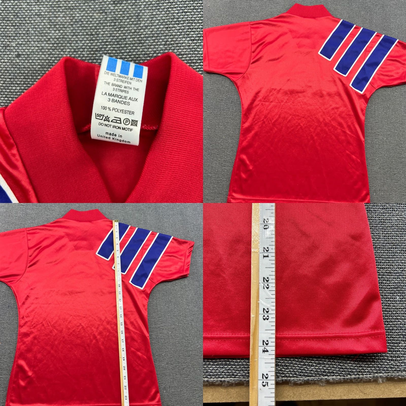 Adidas adidas Bayern Munich Jersey XS Red Football T-Shirt Equipment Vintage Men Short Sleeve Pullover Round Neck Quick Dry Sports Soccer Size US XS / EU 42 / 0 - 9 Thumbnail