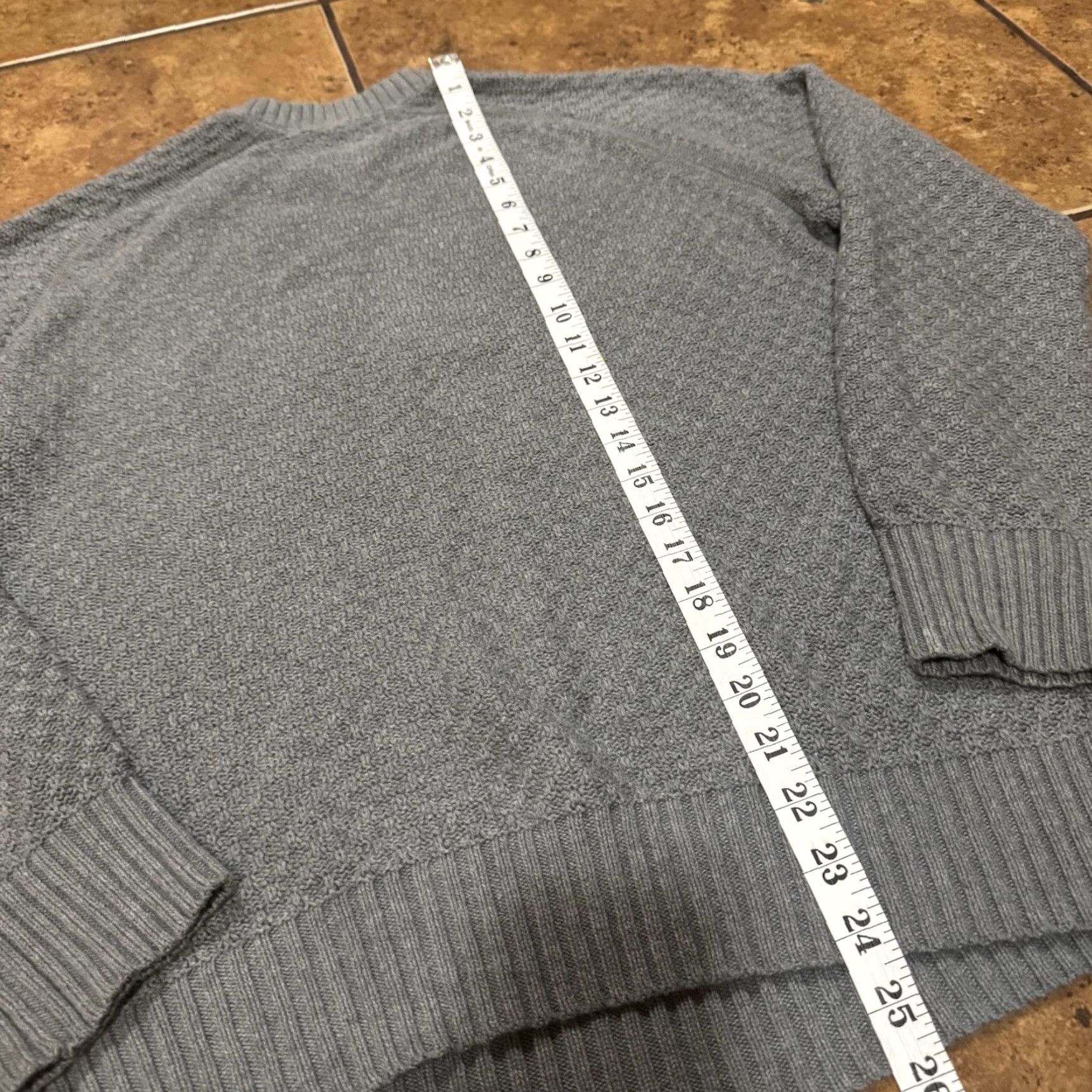 Billy Reid Billy Reid Sweater Mens Small Gray Long Sleeve Knit Cotton Thermal Shirt Size US S / EU 44-46 / 1 - 6 Thumbnail
