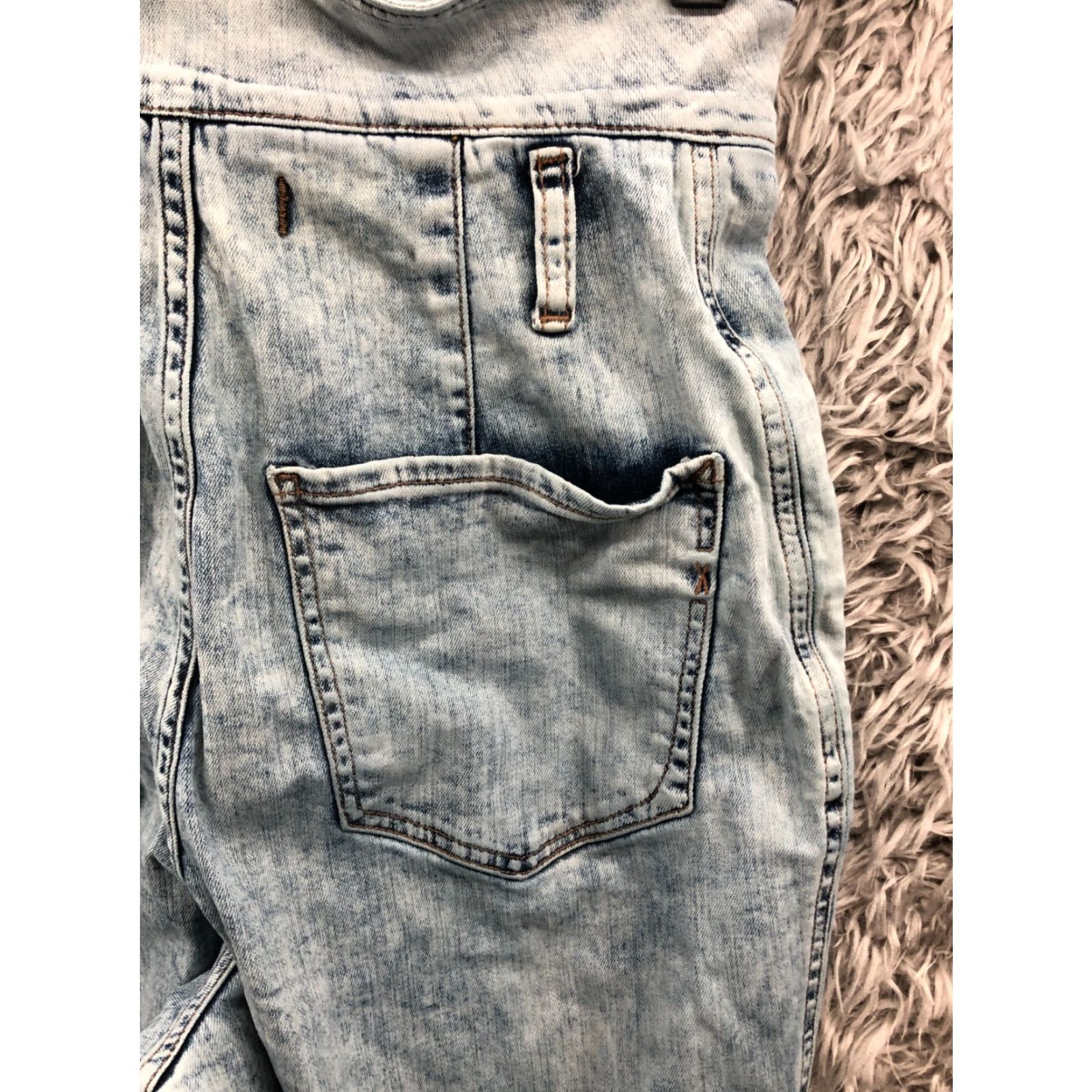 Express VINTAGE Express High Rise Ankle Jeans Womens 4 Light Wash Blue Regular Rise 26in Denim Cotton Size 27" / US 4 / IT 40 - 6 Thumbnail